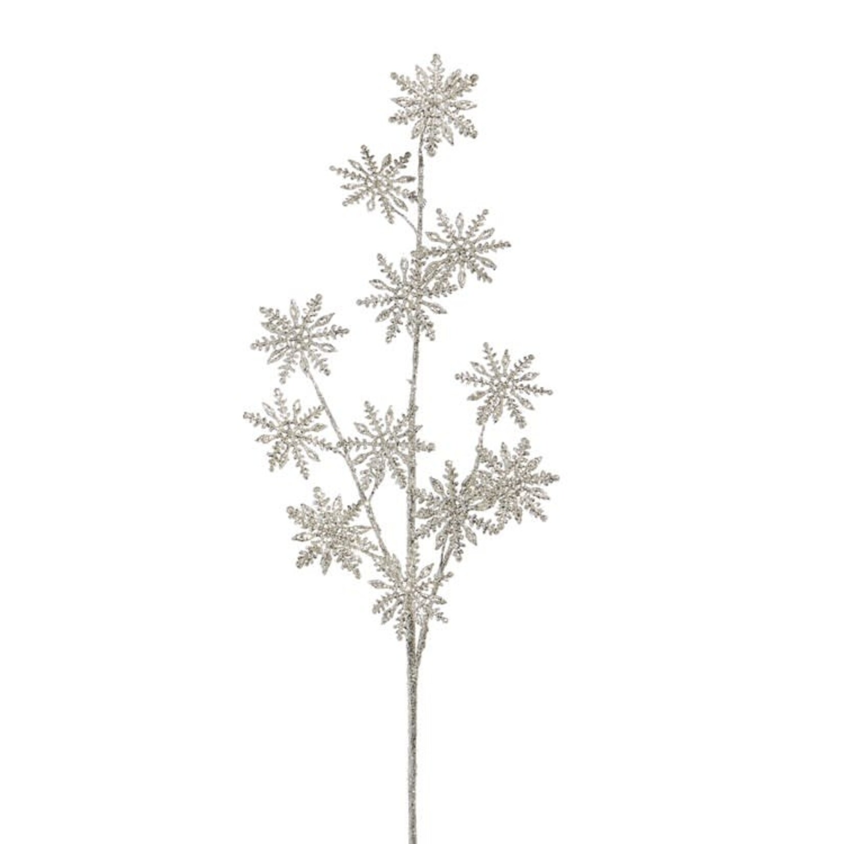RAZ Imports Glittered Snowflake Spray 30"