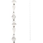 RAZ Imports Clear Bead Christmas Tree Garland 5'