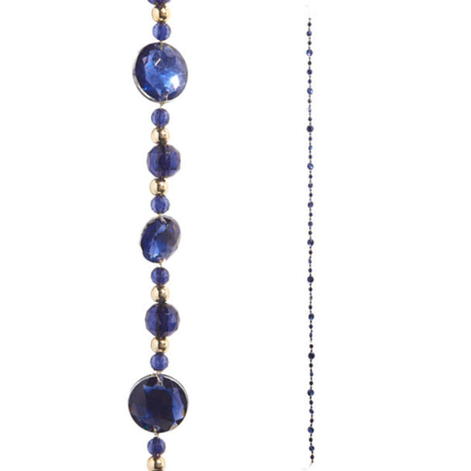 RAZ Imports Blue Jewel Beaded Garland 5'