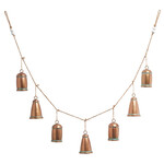 RAZ Imports Vintage Copper Bell Garland 4.5'