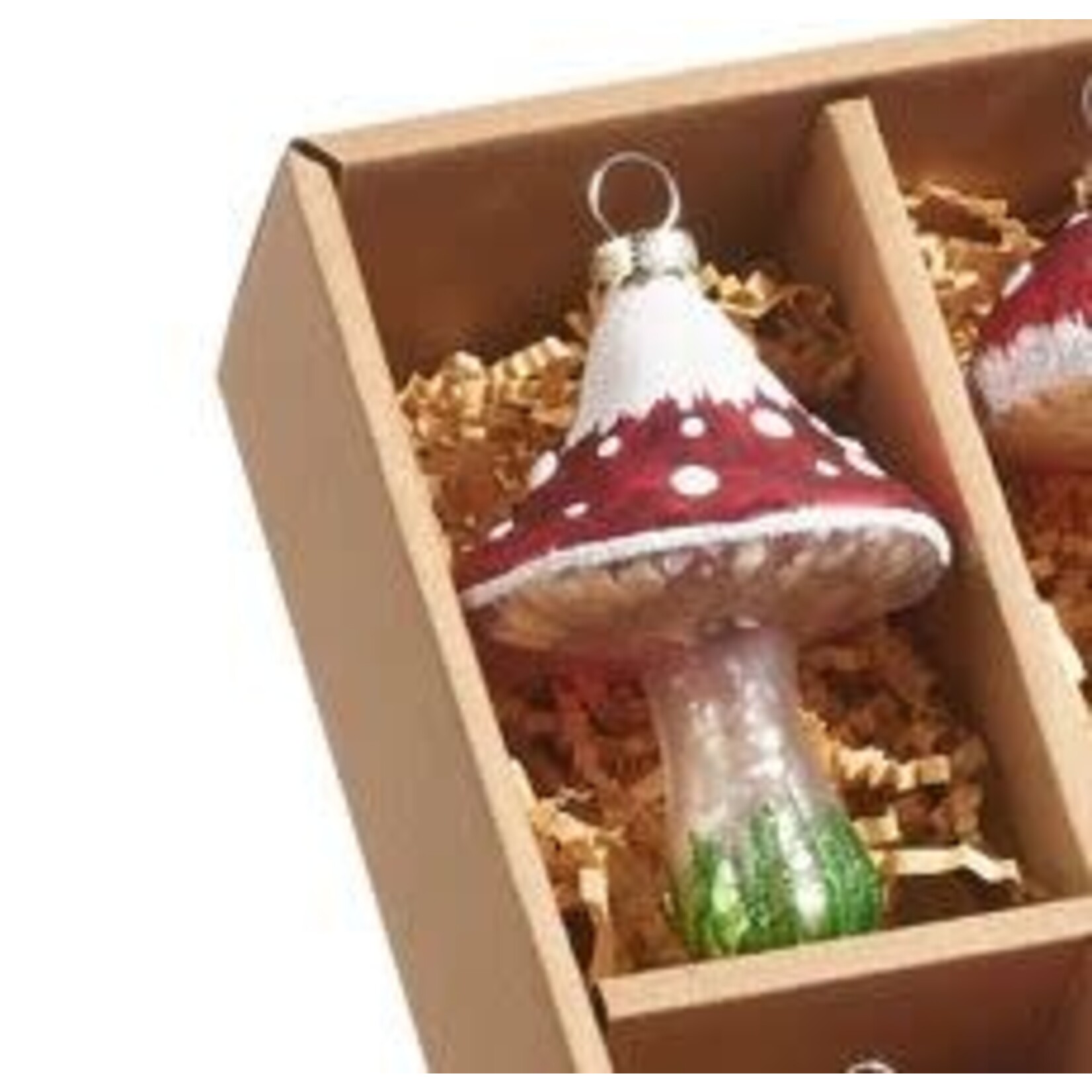 RAZ Imports Red Mushroom Ornaments