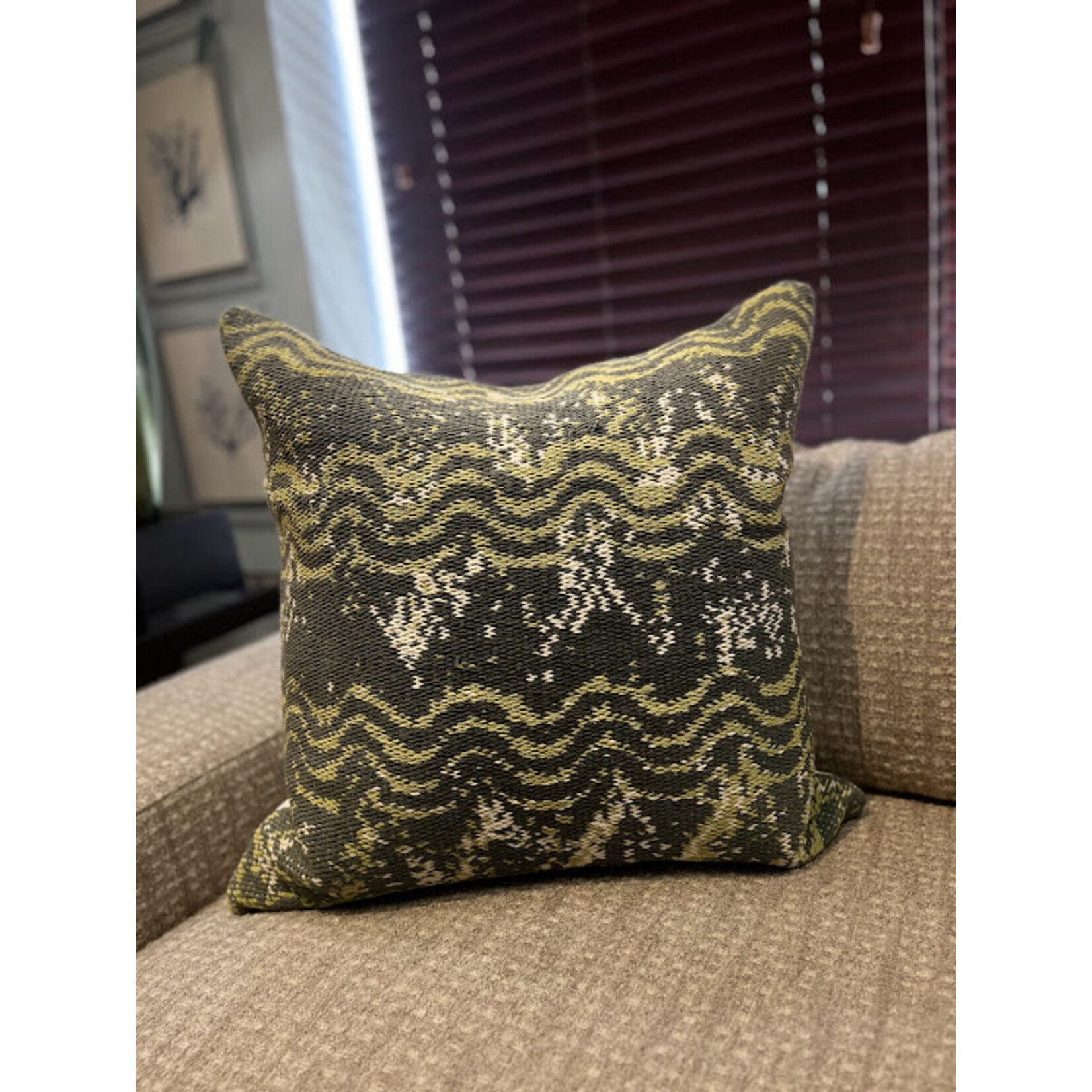 John Robshaw Textiles Thita Peacock Euro Pillow