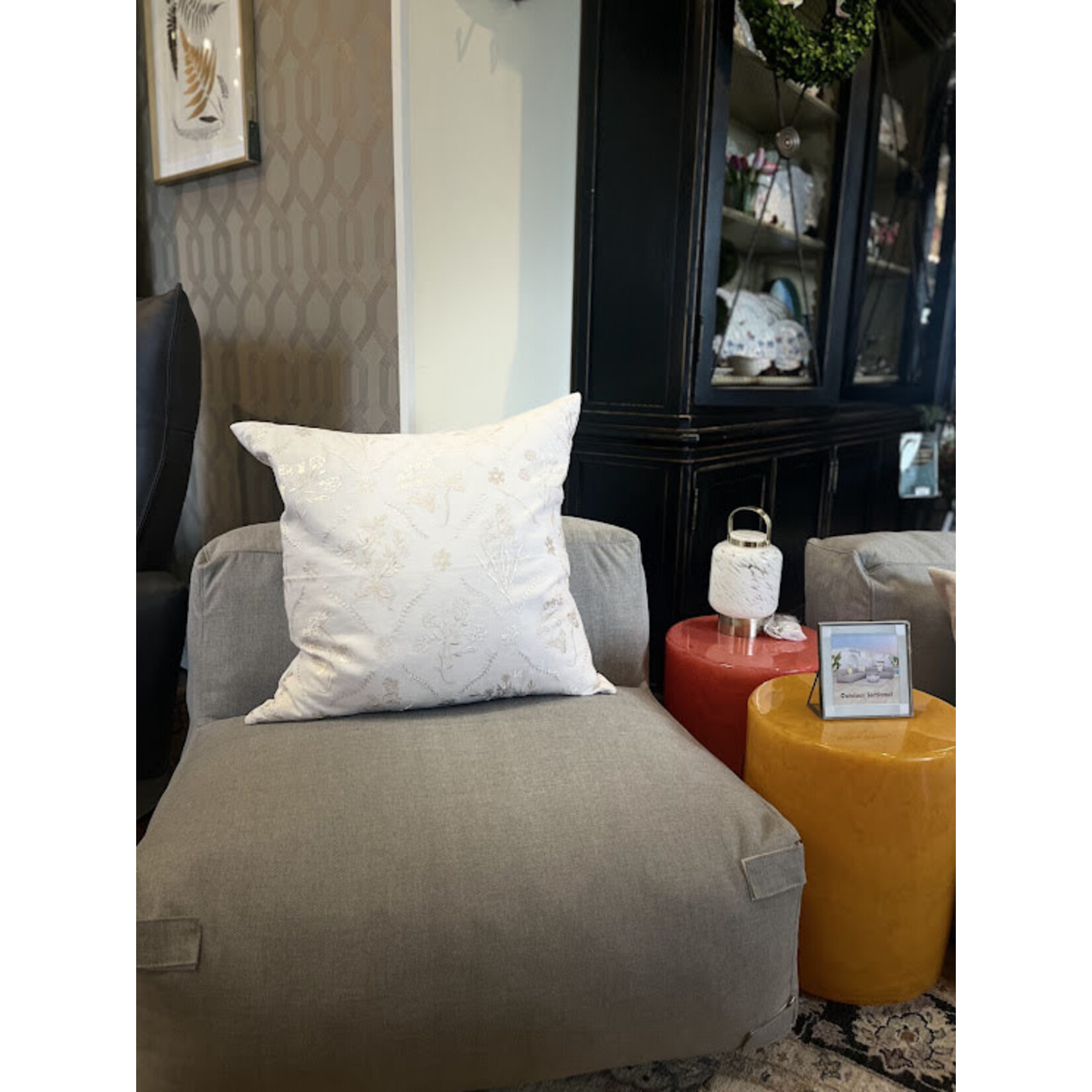 John Robshaw Textiles Nisha Euro Pillow with Feather Insert