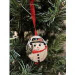 Peter's Seasons Snowman with Tree Egg Ornament