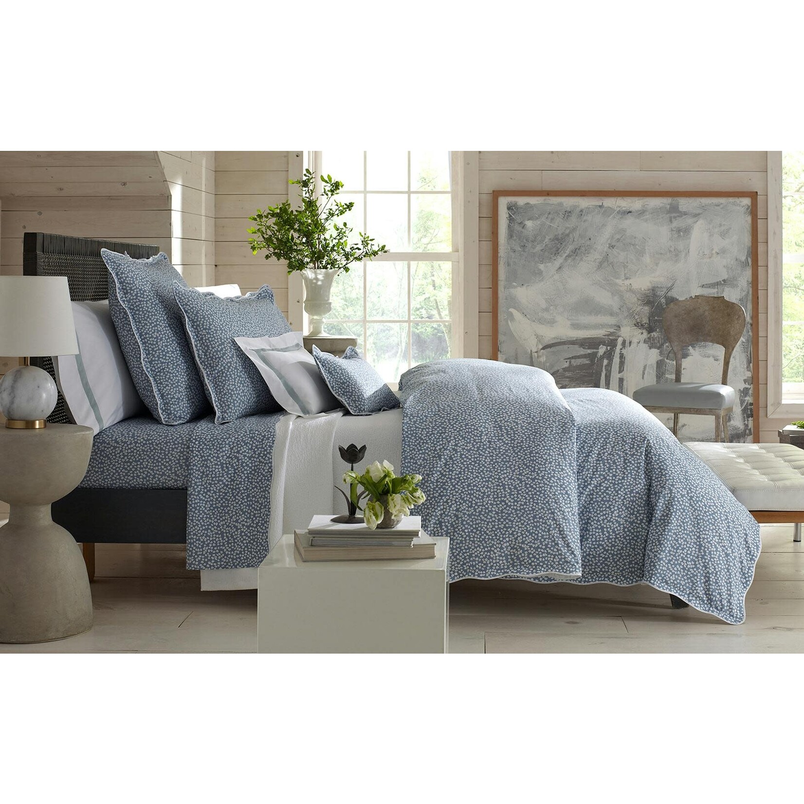 Matouk Margot Boudoir Sham Cornflower