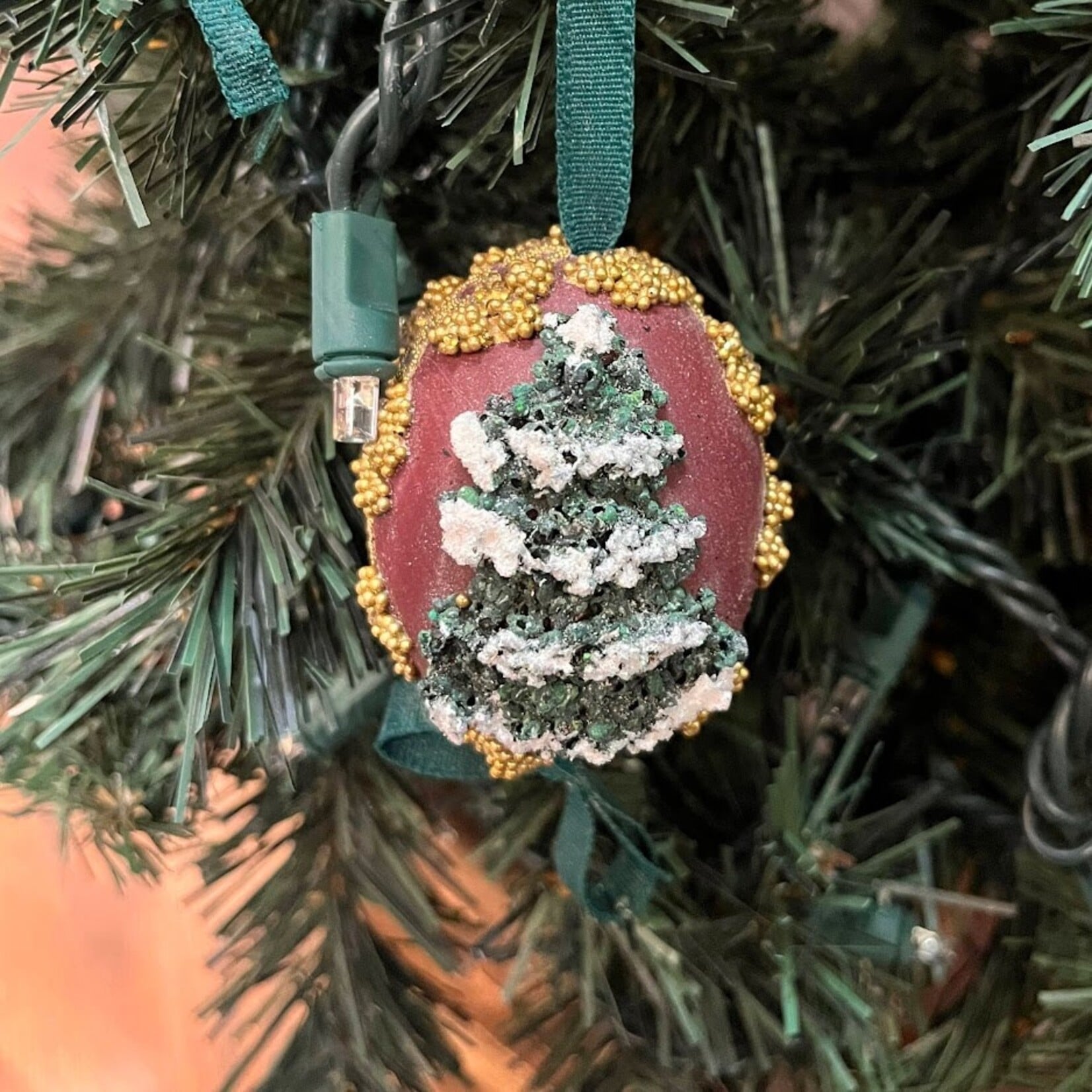 Peter's Seasons Handcrafted Gold Tree Egg Ornament