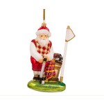 Huras Family Santa Making the Putt Ornament