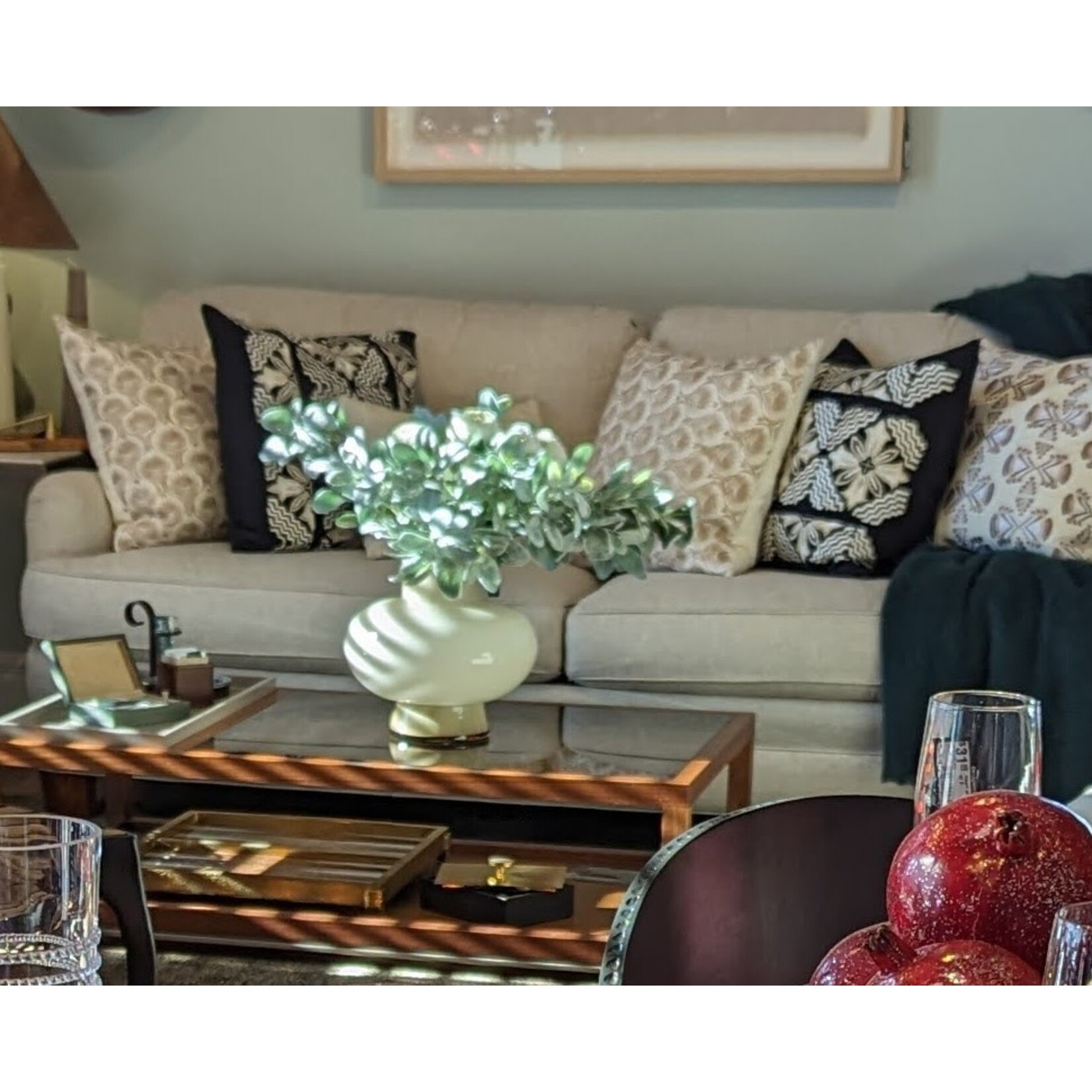 John Robshaw Textiles Divit Metallic Marigold Decorative Pillow