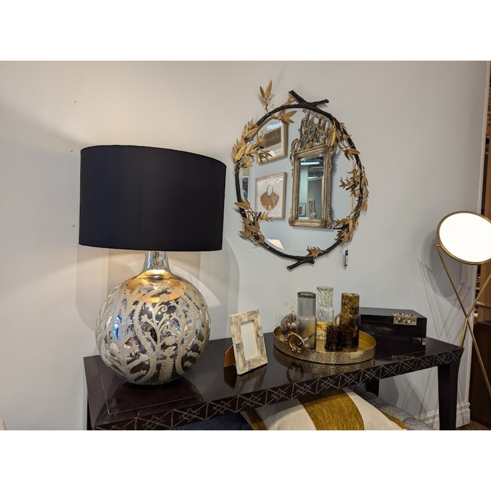 The John Richard Collection, LLC Black Box with Silver Stone Accent