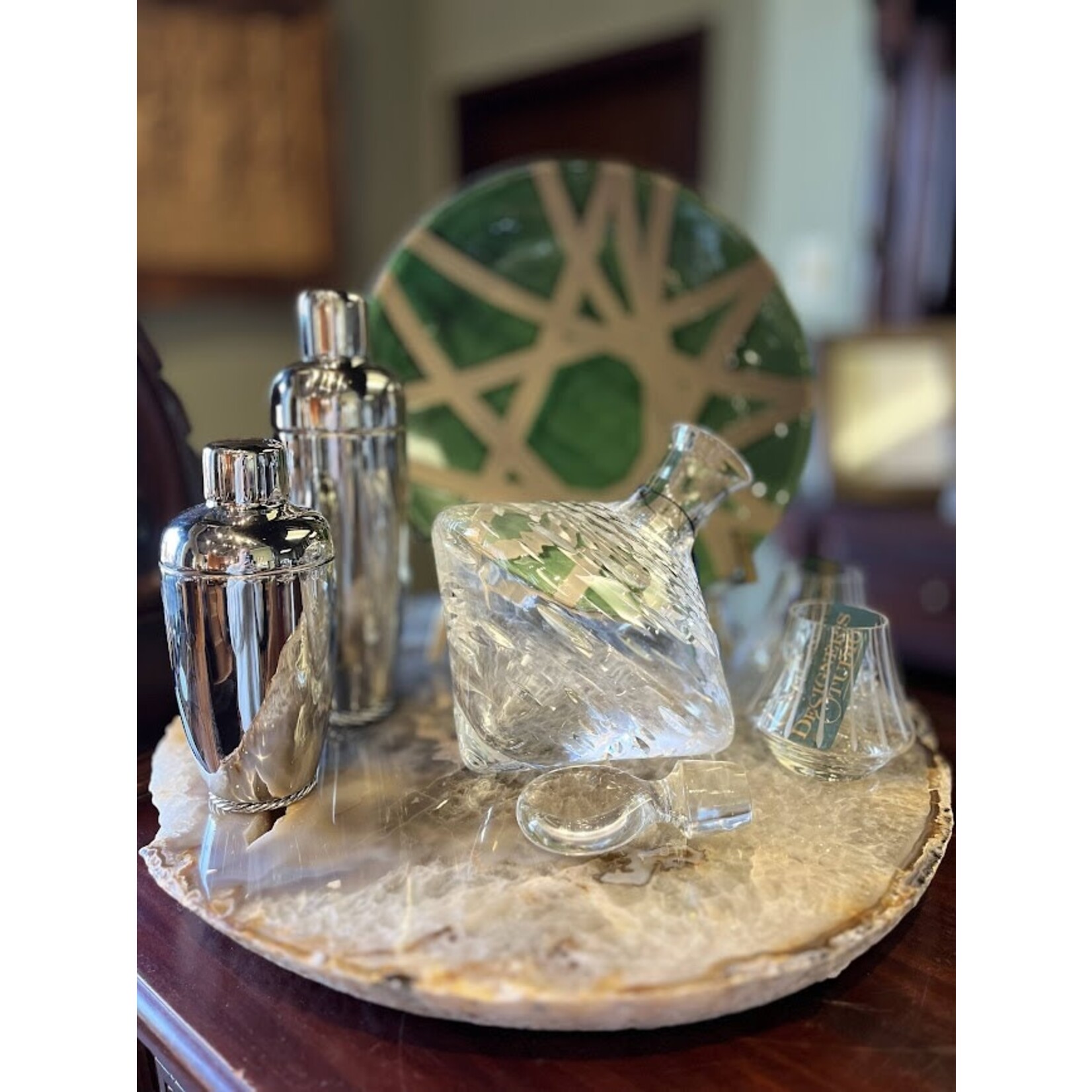 Napa Home and Garden Mandera Crisscross Decorative Plate