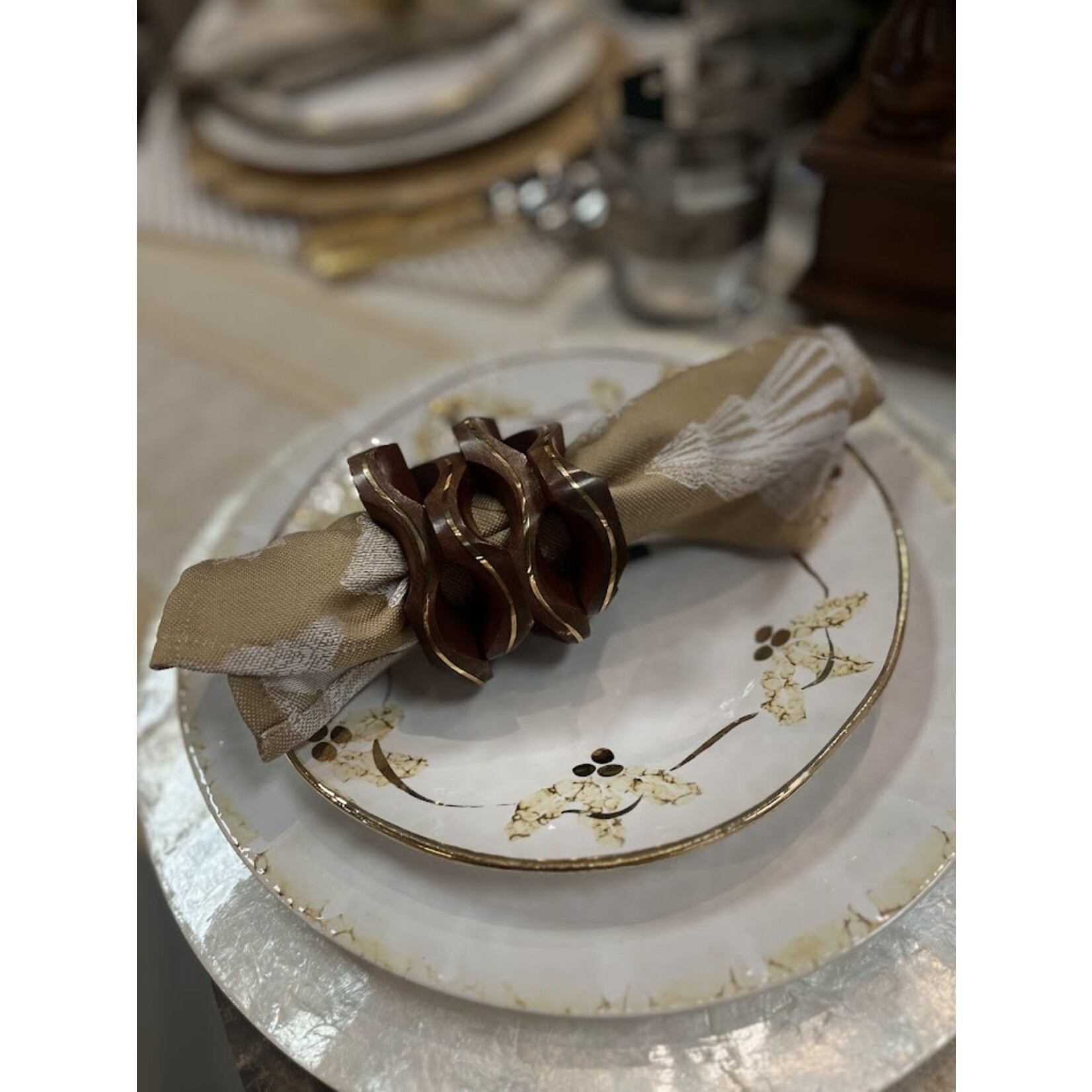 Garnier Thiebaut Mille Merry Gold Cotton Napkin