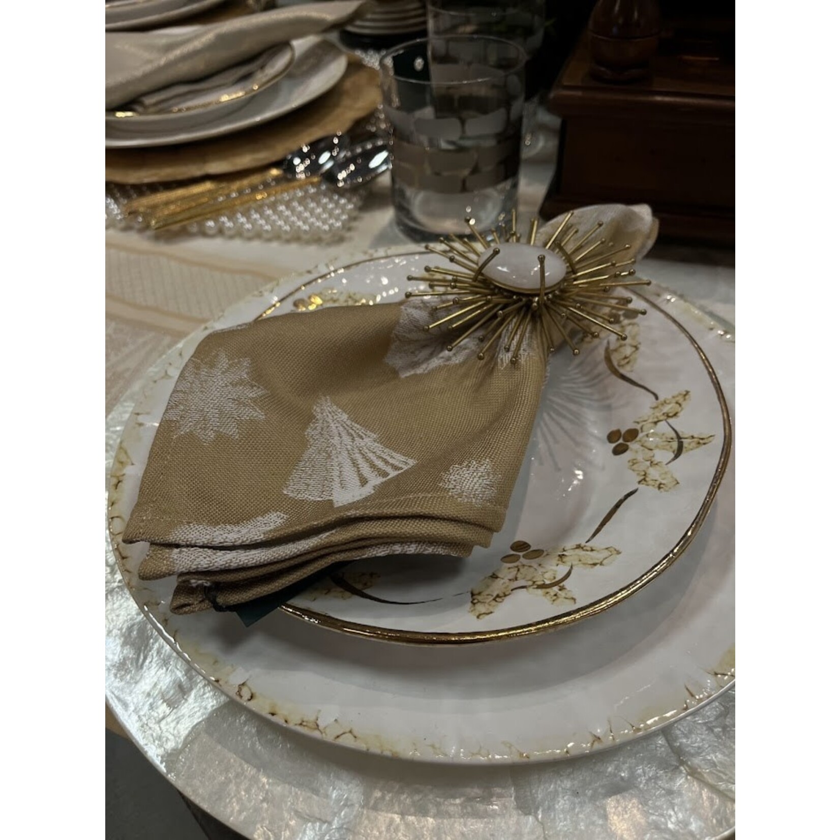 Garnier Thiebaut Mille Merry Gold Cotton Napkin