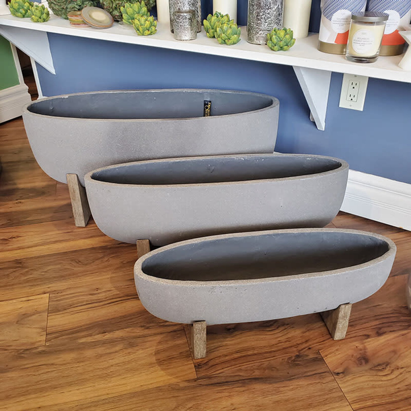 Bidk Home Oval Planter with Stand