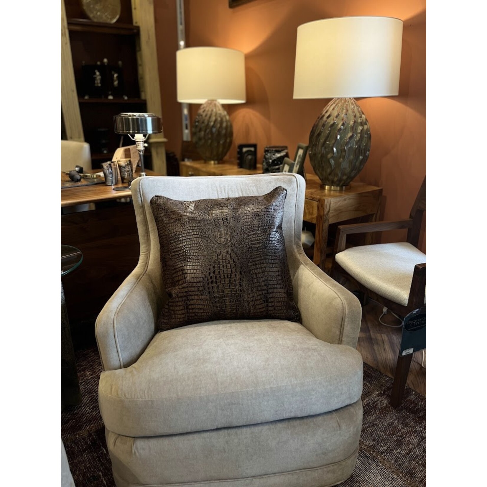 Fairfield Saddle Leather Throw Pillow