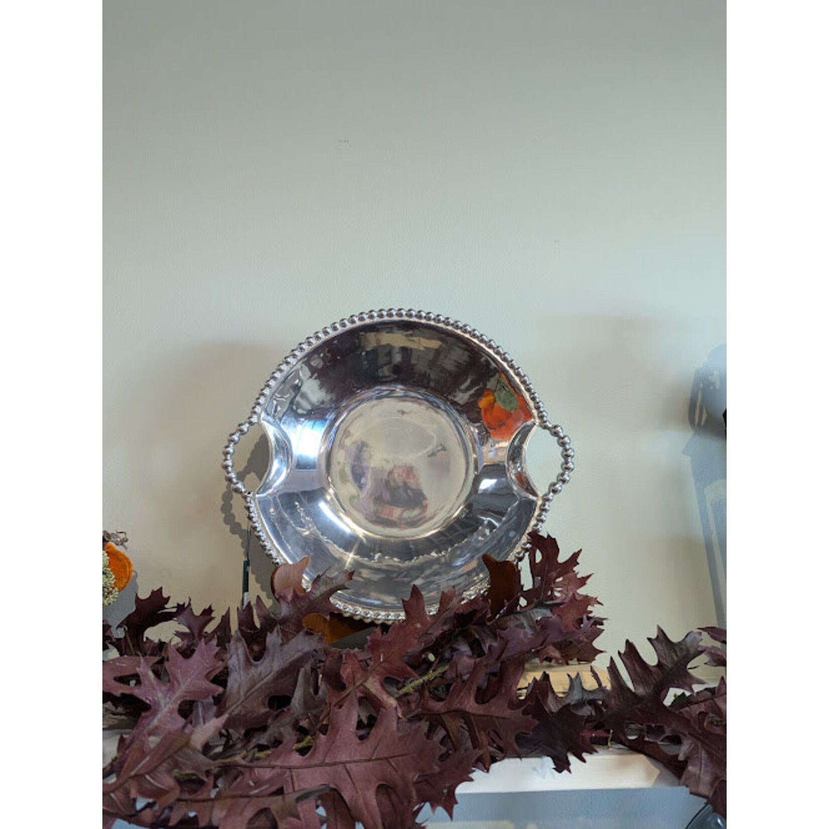 Mariposa Pearled Handled Serving Bowl