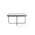Bellini Modern Living Anna Cocktail Table with White Calcatta Top