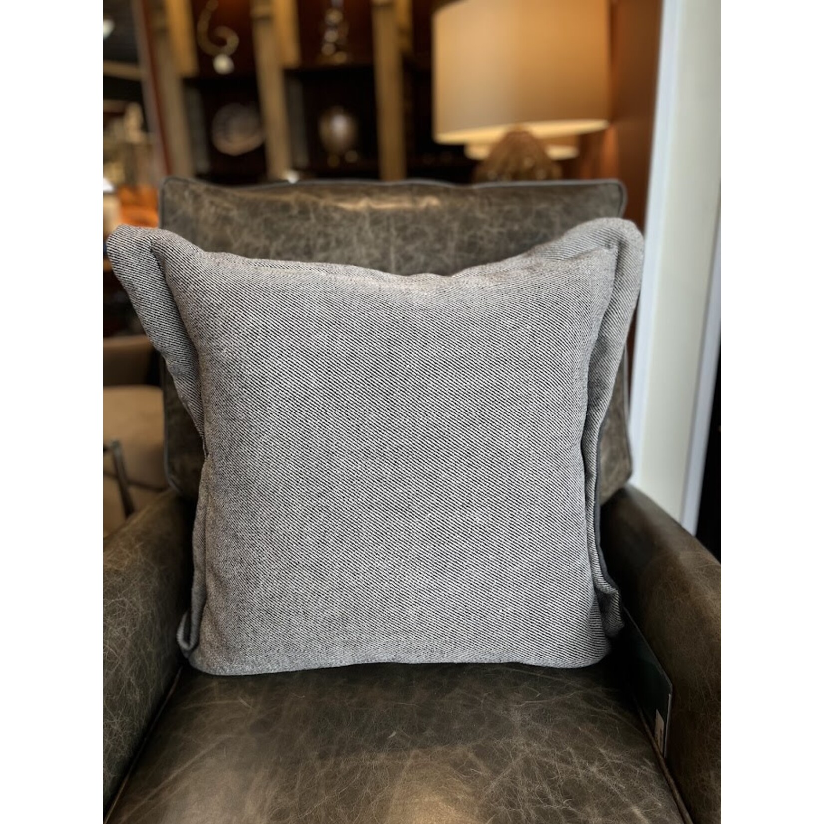 Gabby Linen Lover Breezy 22x22 Pillow with Feather Insert