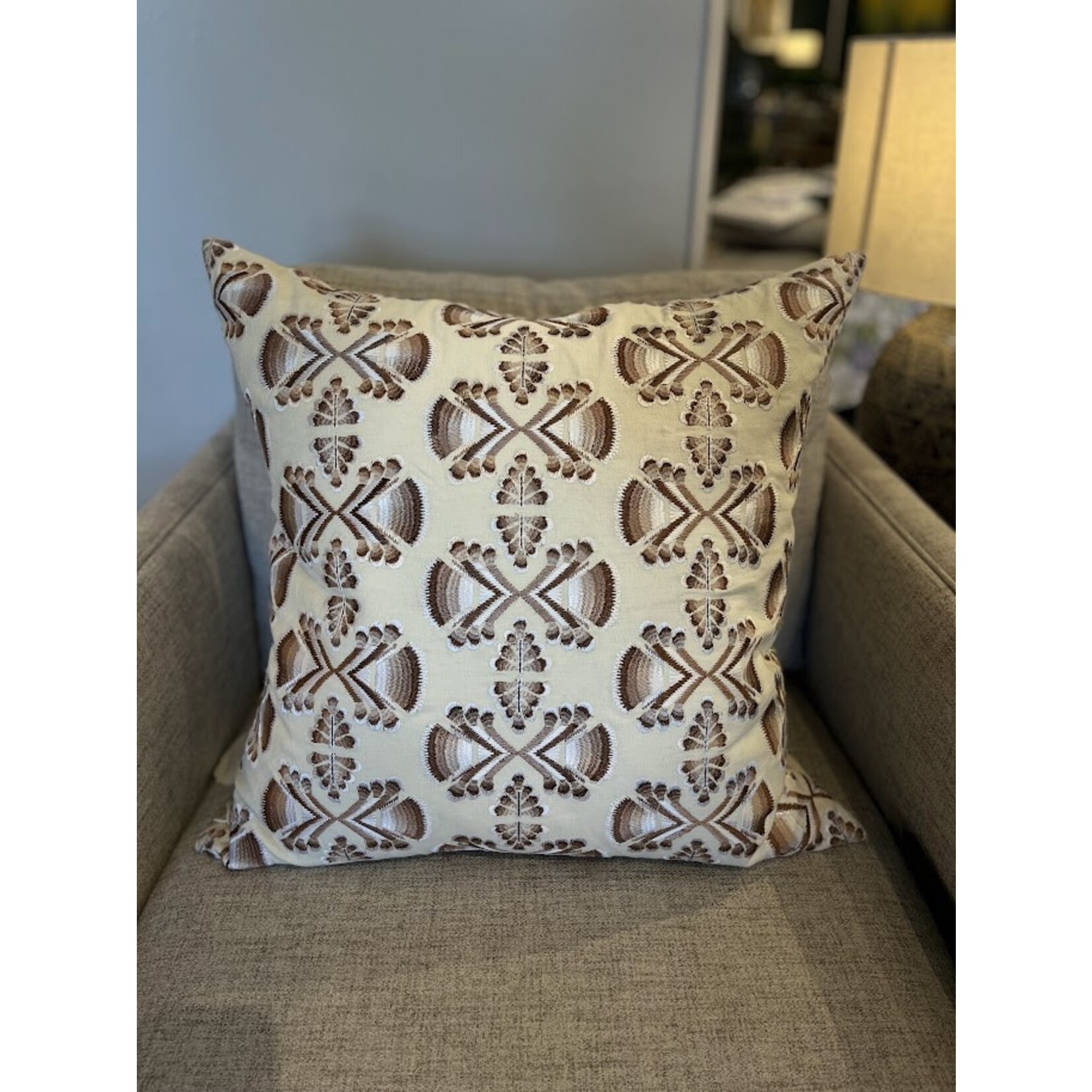 John Robshaw Textiles Bamana Sand Decorative Pillow with Insert
