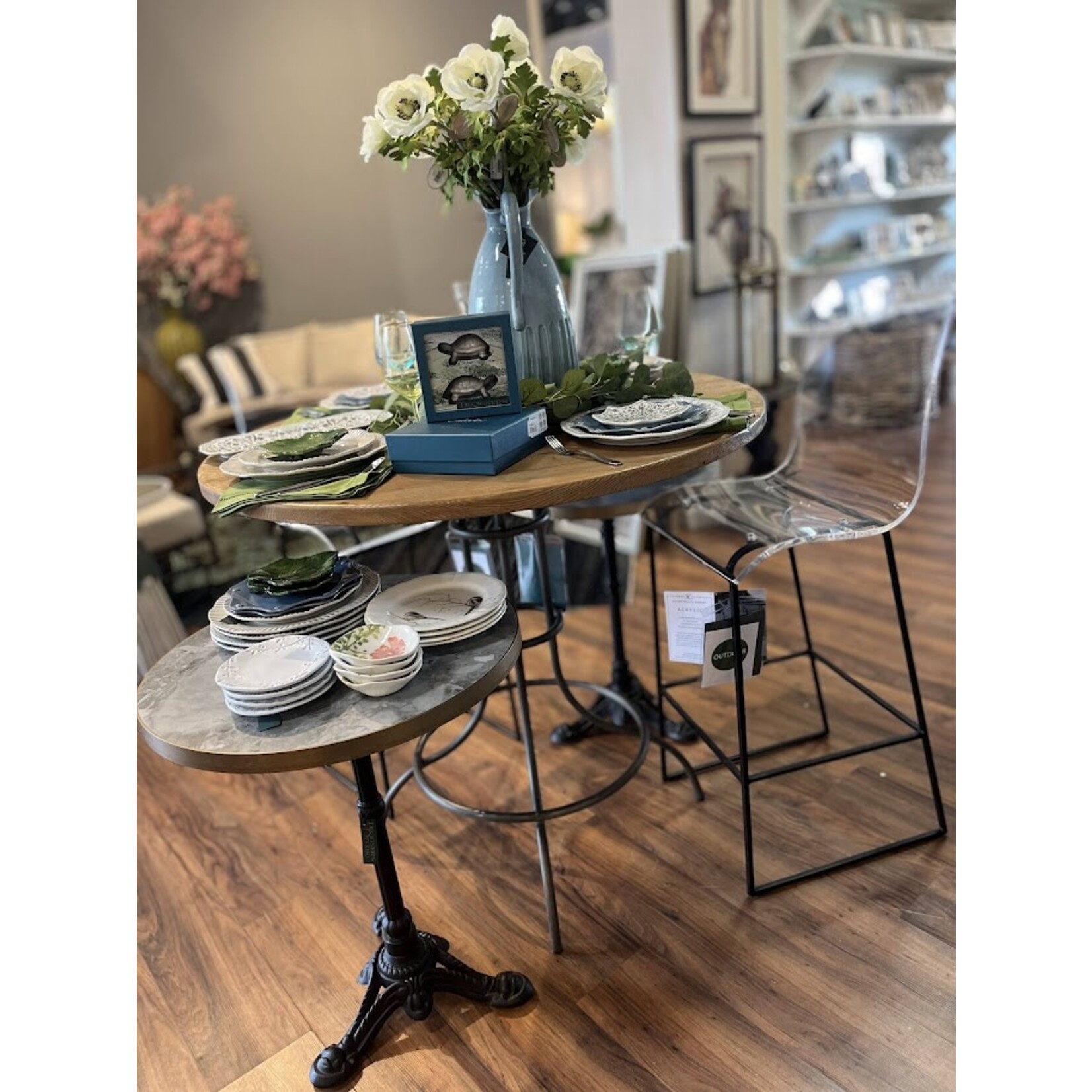 Summer Classics Claro 30" Bar Stool Acrylic Black