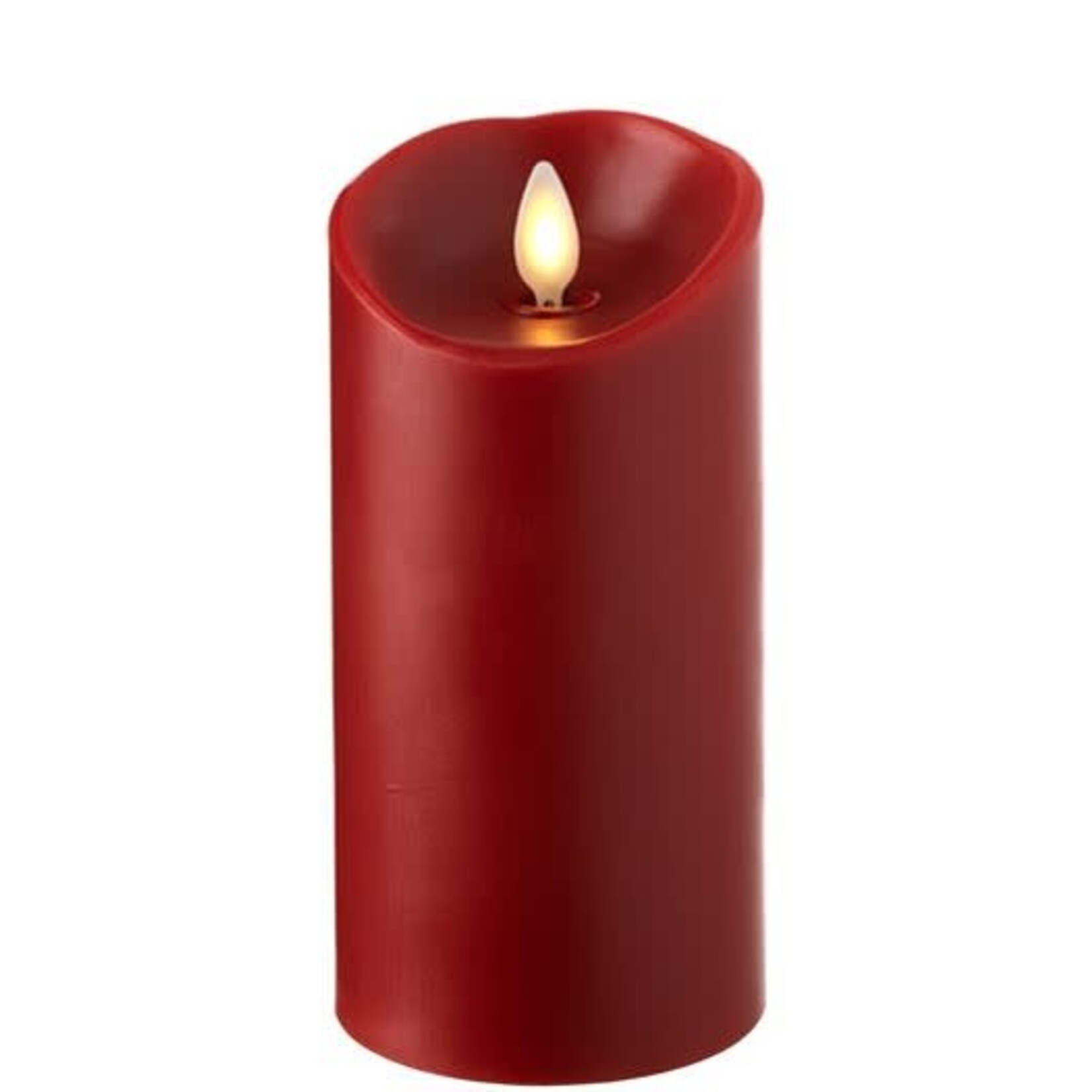 RAZ Imports Moving Flameless Red Pillar Candle 3"