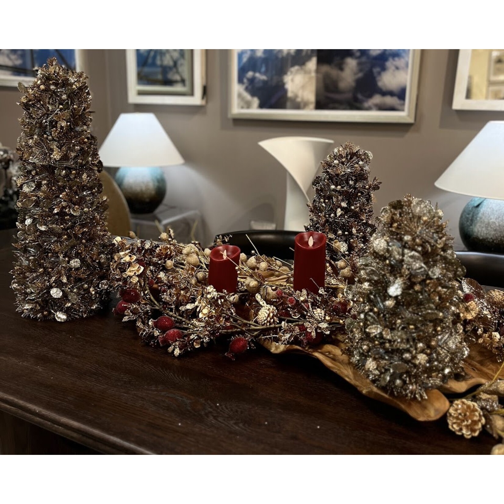 Salzburg Creations Inc Deco Shimmer Tree 18"