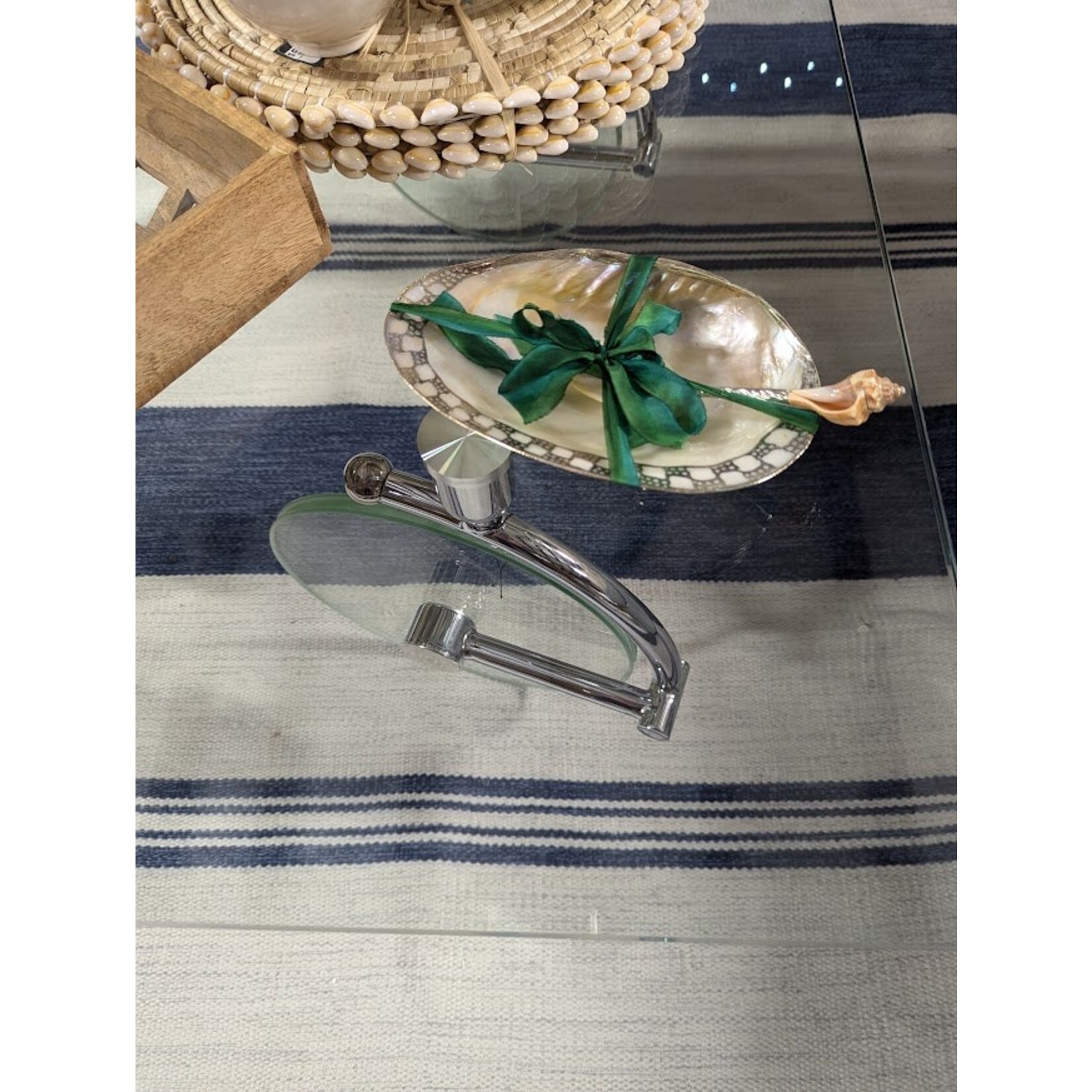 Two's Company Cabebe Shell Footed Dish