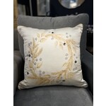 Eastern Accents Metallic Wreath Pillow