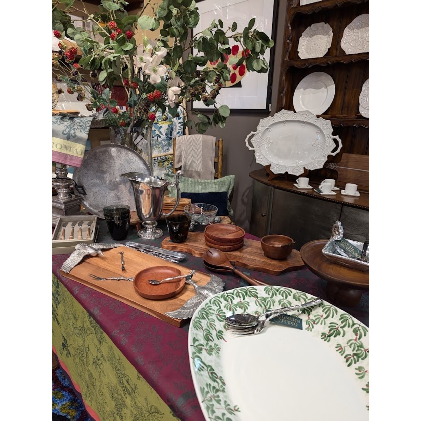 Juliska Jardins du Monde Heligan Dessert Salad Plate Whitewash