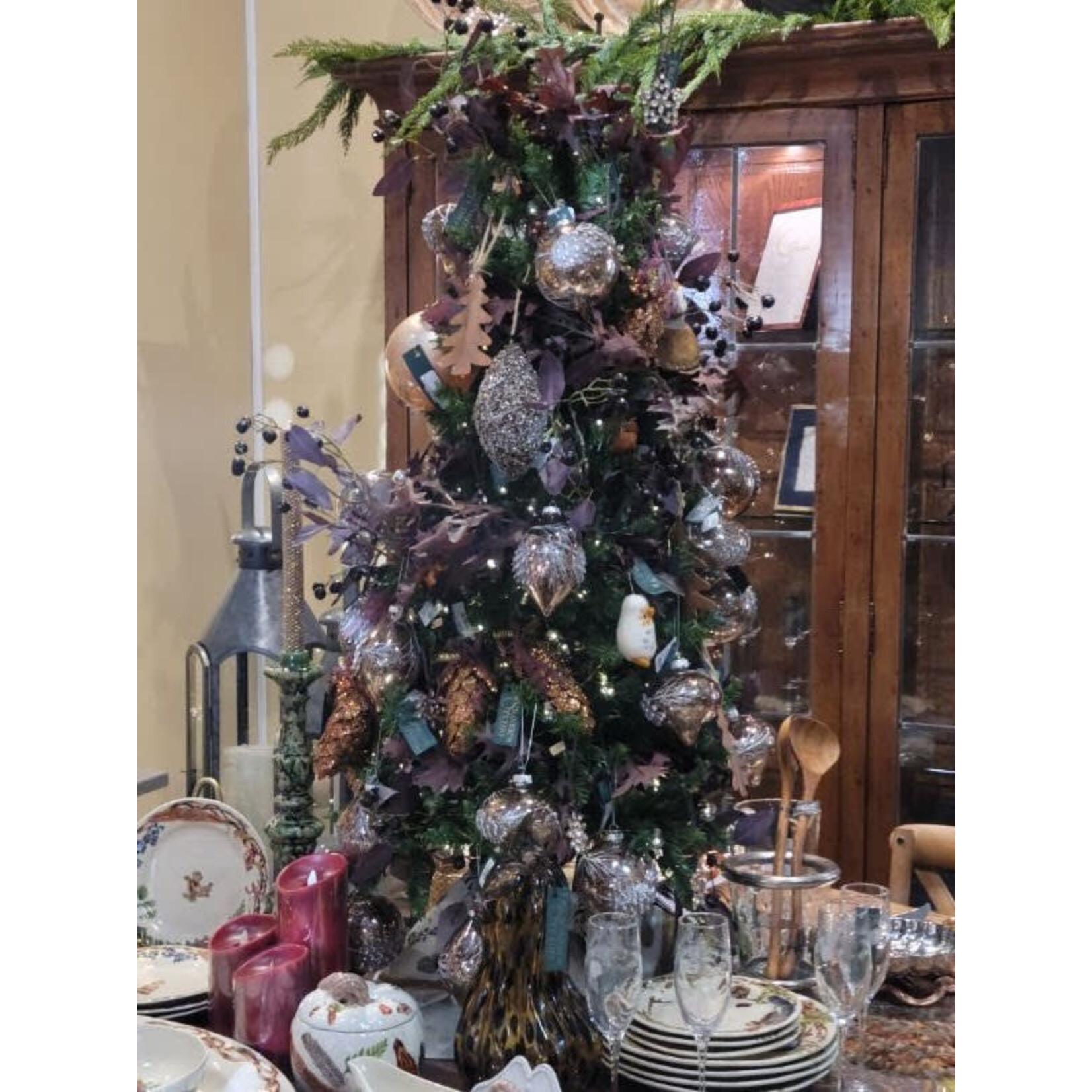 Roost Calliope Rhinestone Copper Ornament Small