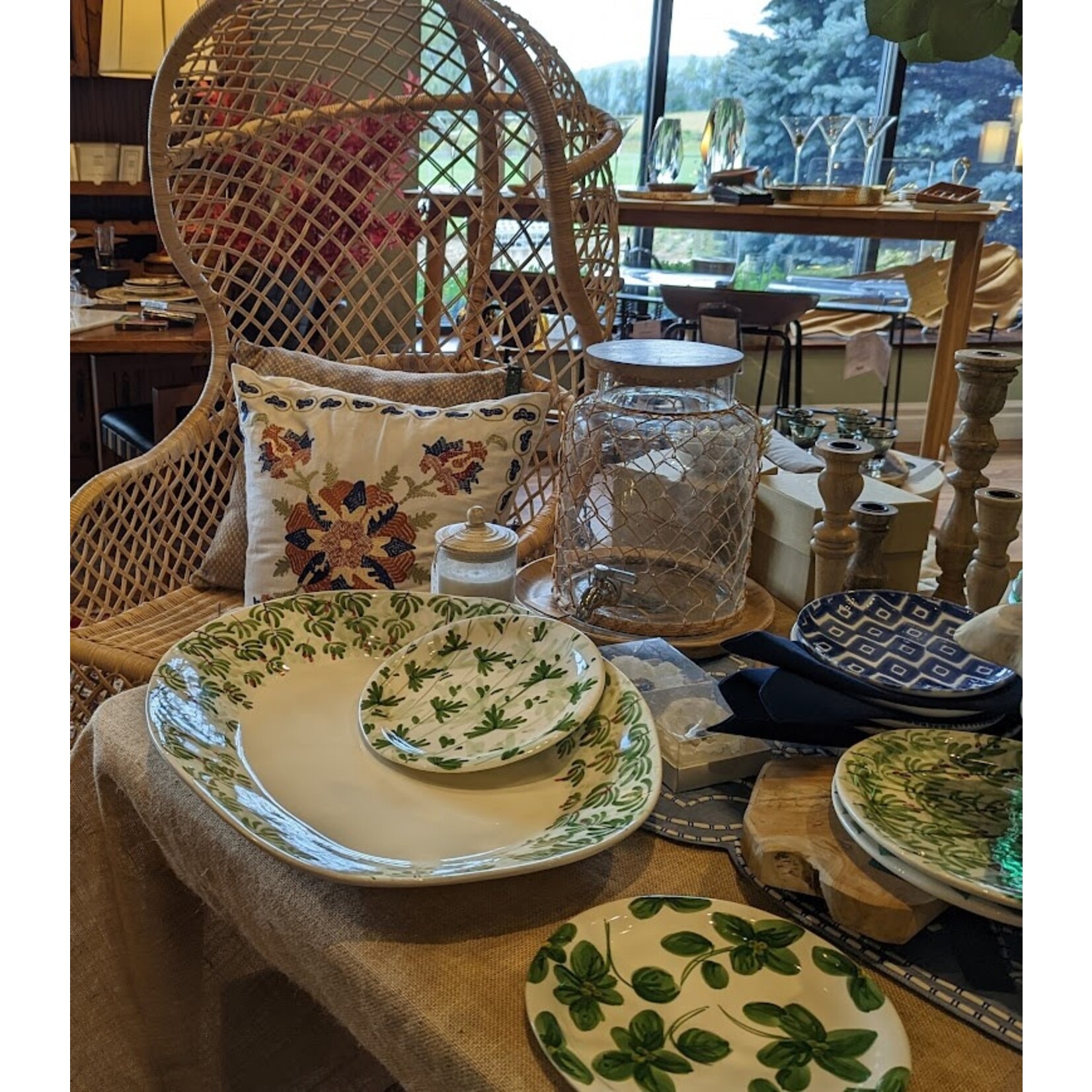 Roost Rattan Beverage Dispenser