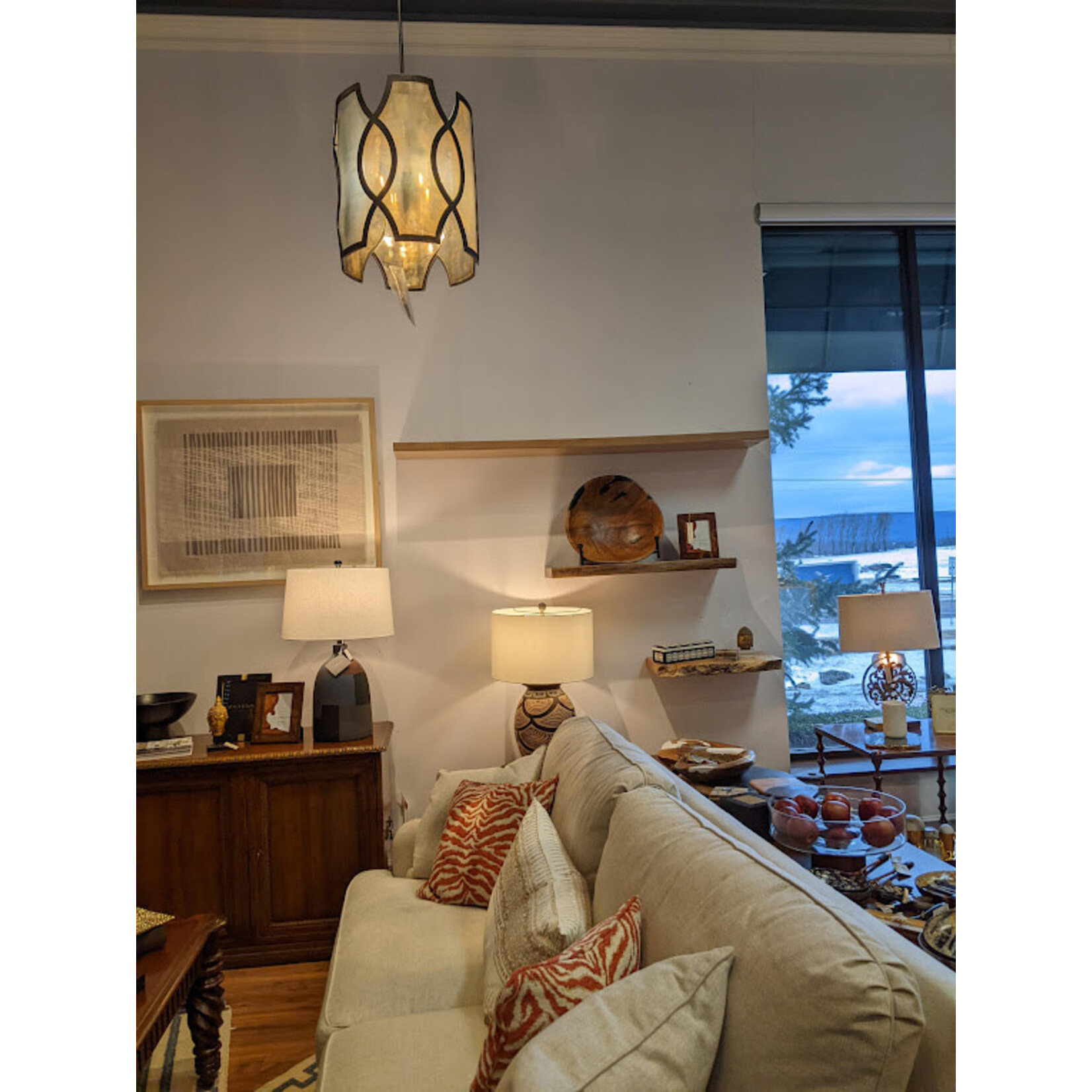Baker Furniture Tatiana Scalloped Pendant CE