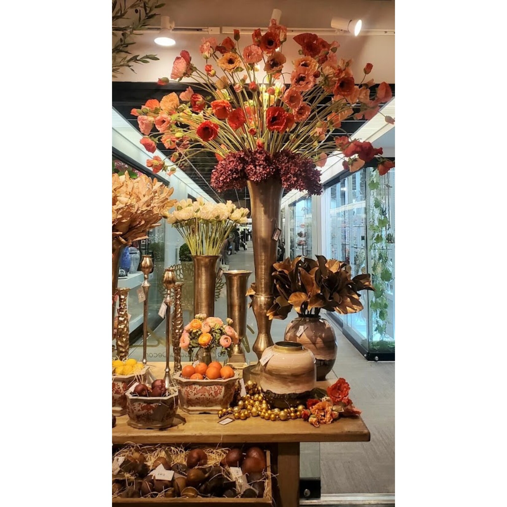 Winward Floral & Seasonal Decor Bronze Long Vase