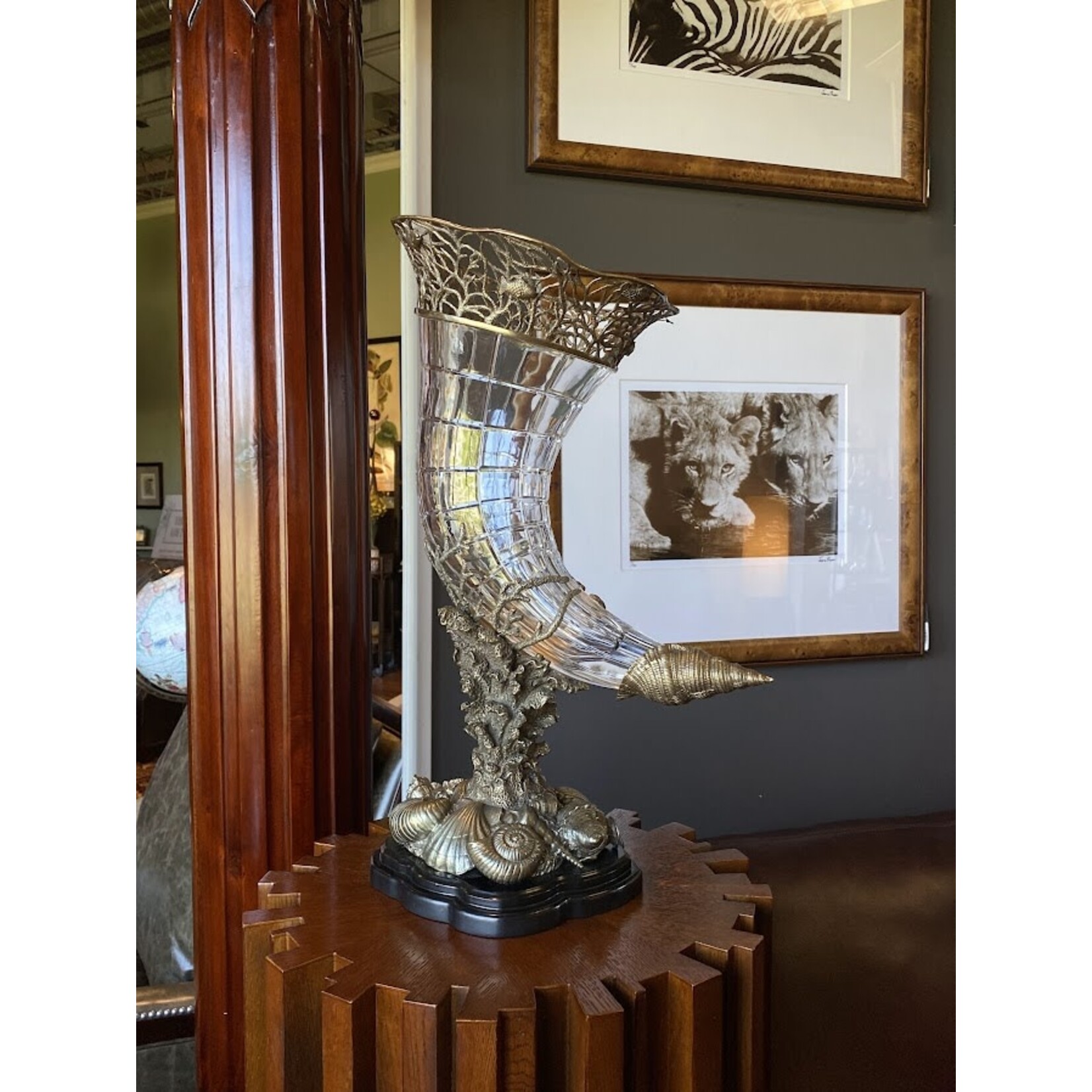 Baker Furniture Huxley Pedestal American Walnut