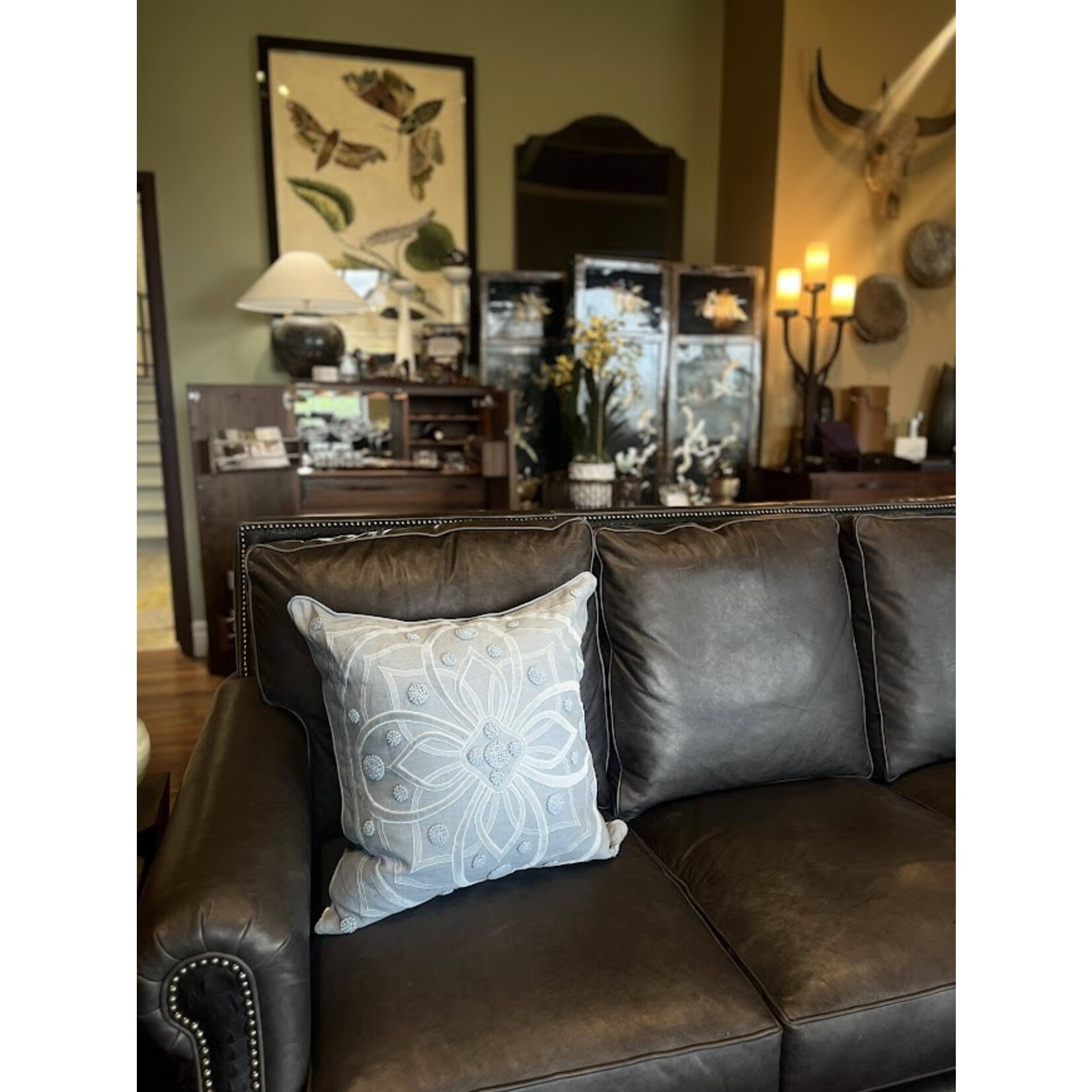 Our House Designs Finsbury Sofa Journey Charcoal Leather