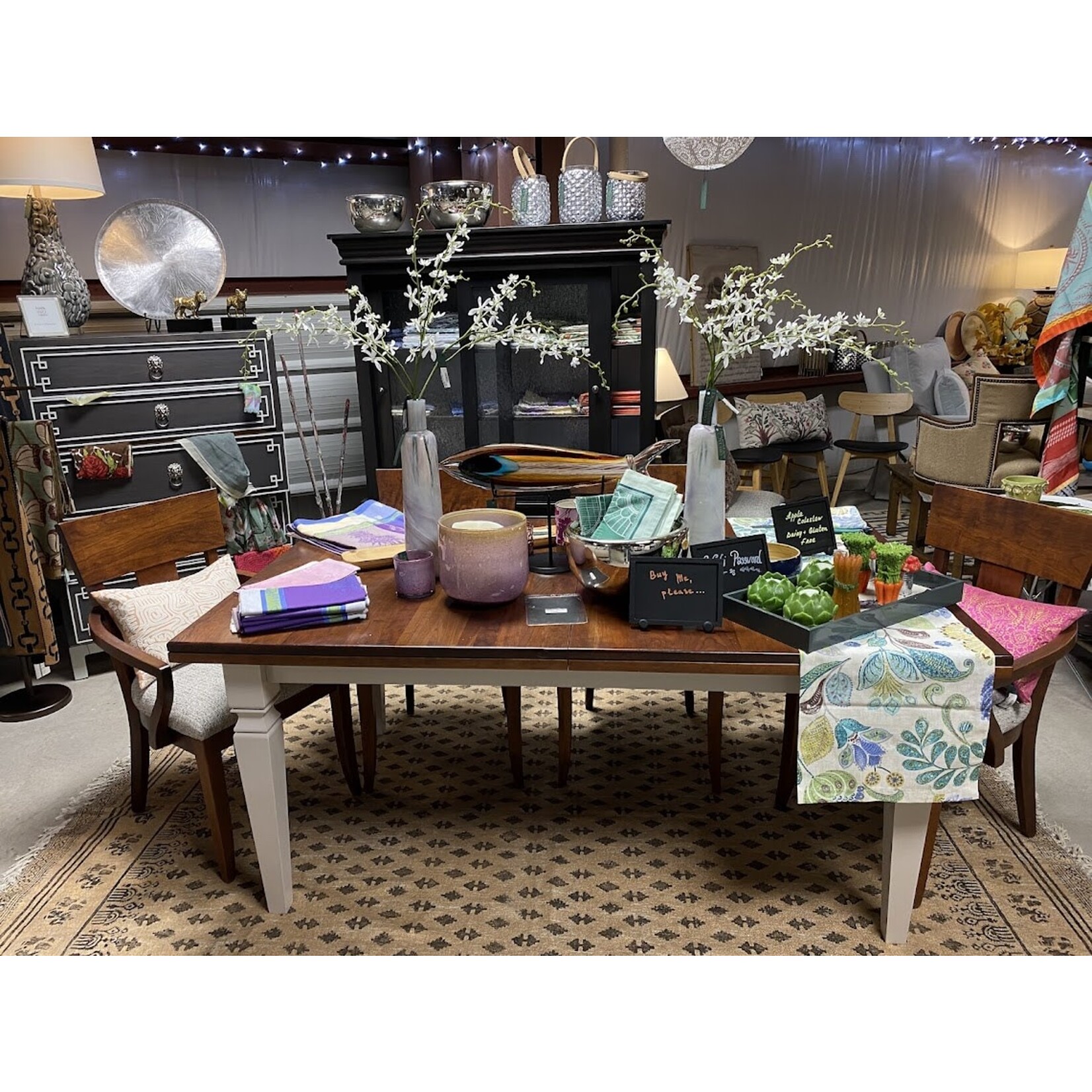 Gat Creek Caperton Hideaway Large Extension Cherry Table with 3 Leaves