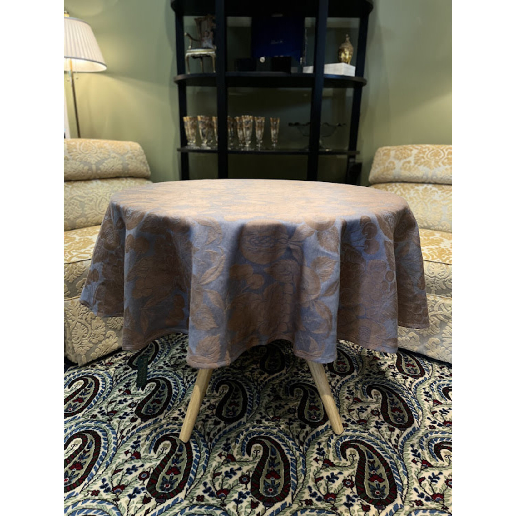 Tessitura Pardi SRL Sky Blue Tablecloth 67 Round