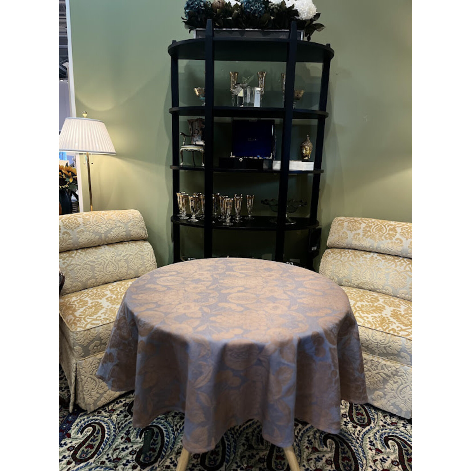 Tessitura Pardi SRL Sky Blue Tablecloth 67 Round