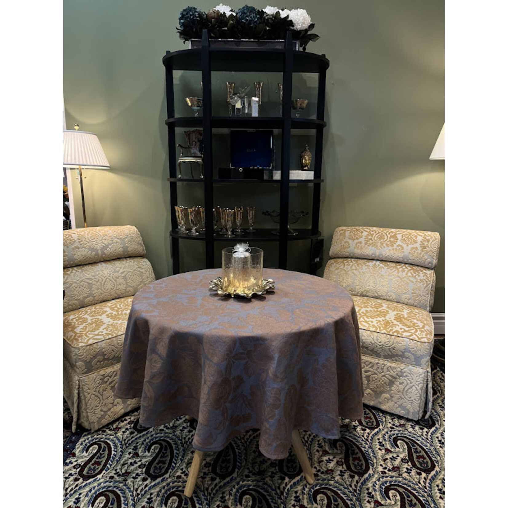 Tessitura Pardi SRL Sky Blue Tablecloth 67 Round
