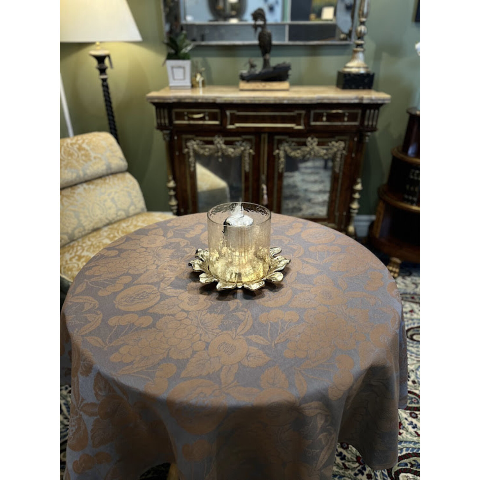 Tessitura Pardi SRL Sky Blue Tablecloth 67 Round