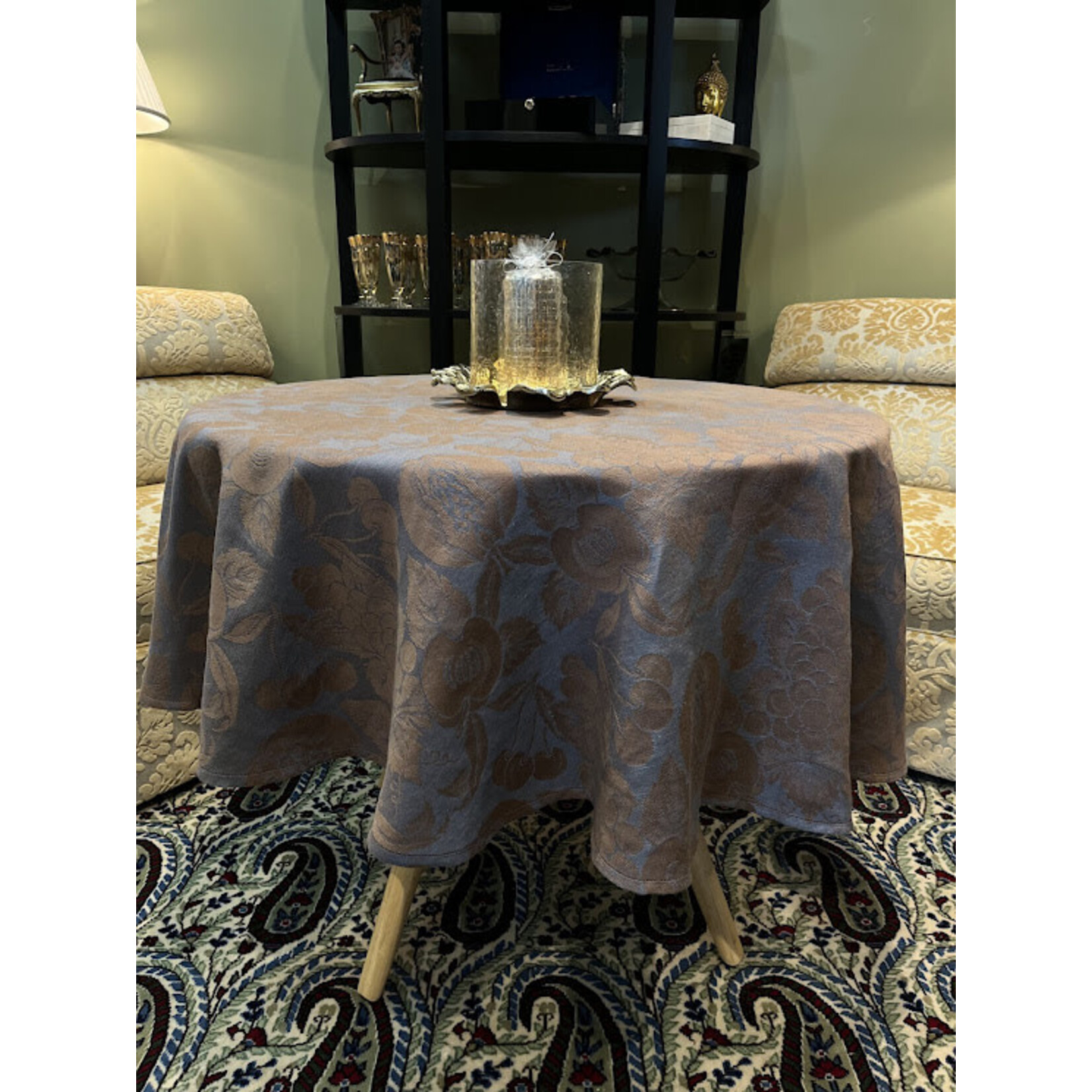 Tessitura Pardi SRL Sky Blue Tablecloth 67 Round