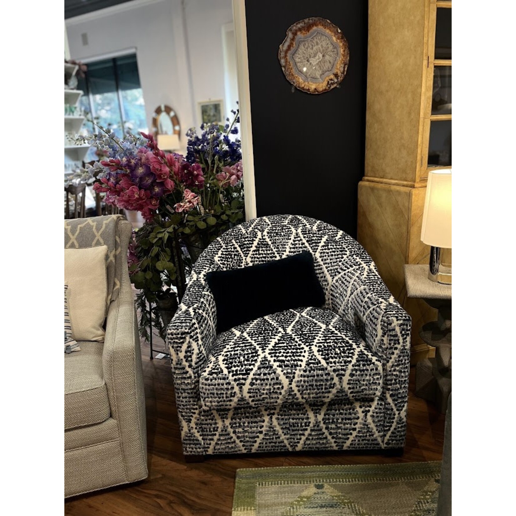 E.J. Victor Richard Barrel Swivel Chair