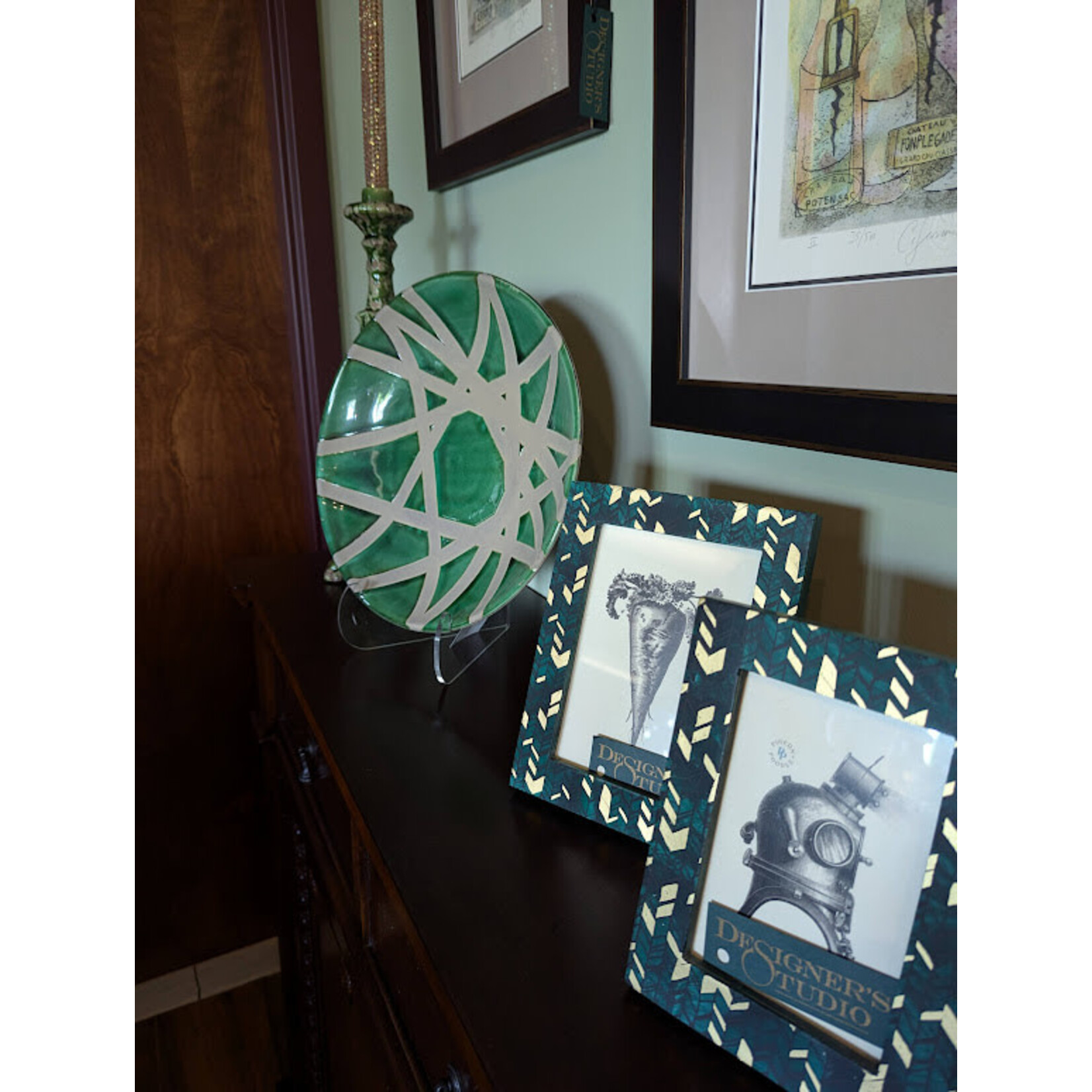 Napa Home and Garden Mandera Crisscross Decorative Plate