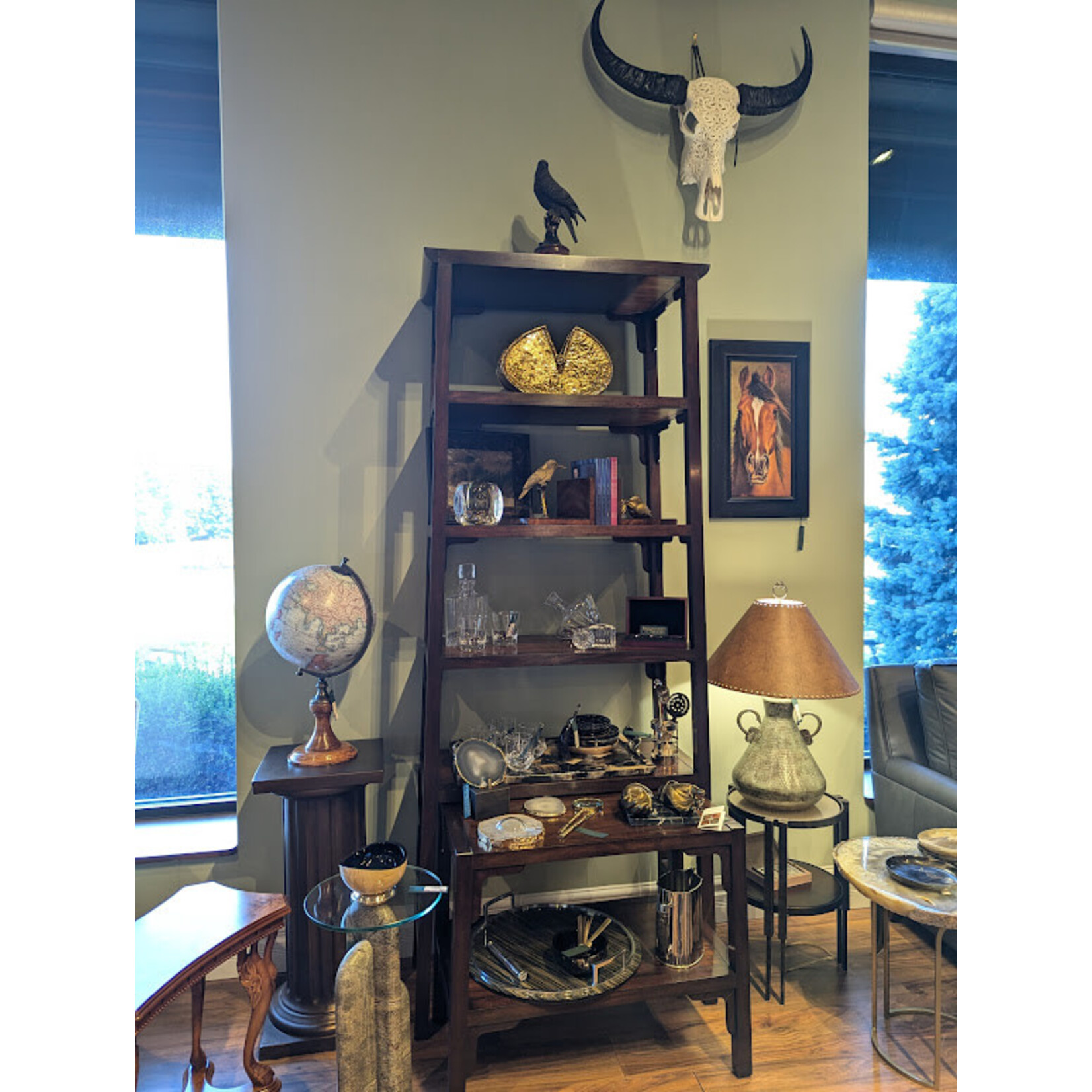 Blue Ocean Traders Carved Skull Large White