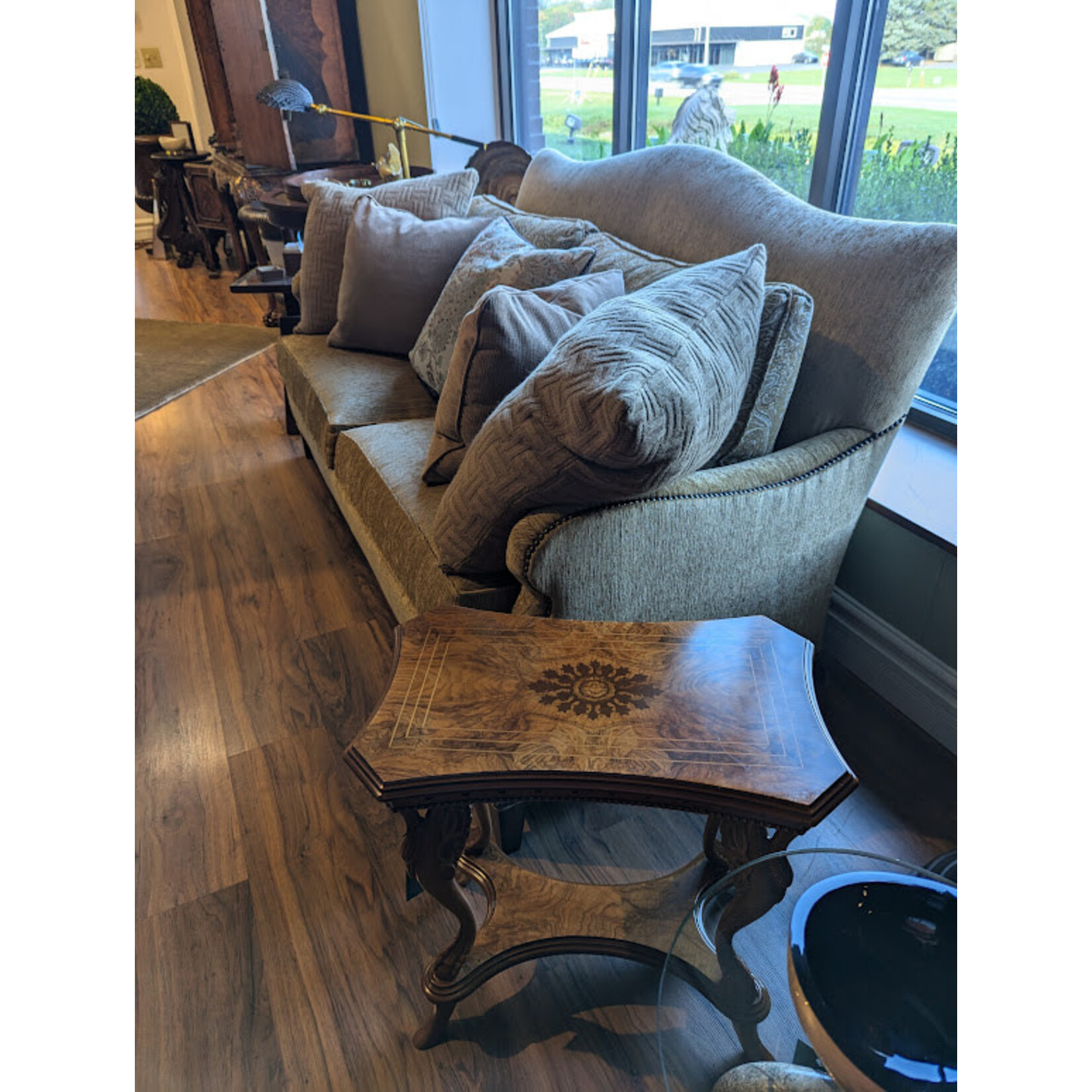 David Michael Small Inlayed Rectangular Table