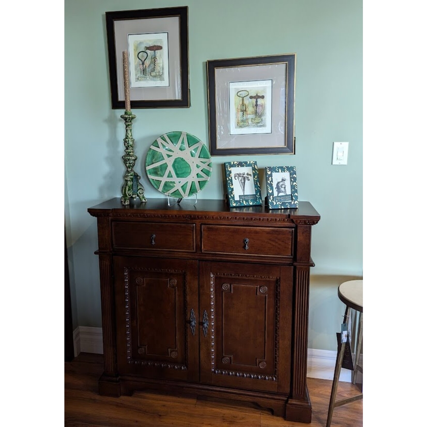 Accents Beyond Distressed Hall Cherry Chest