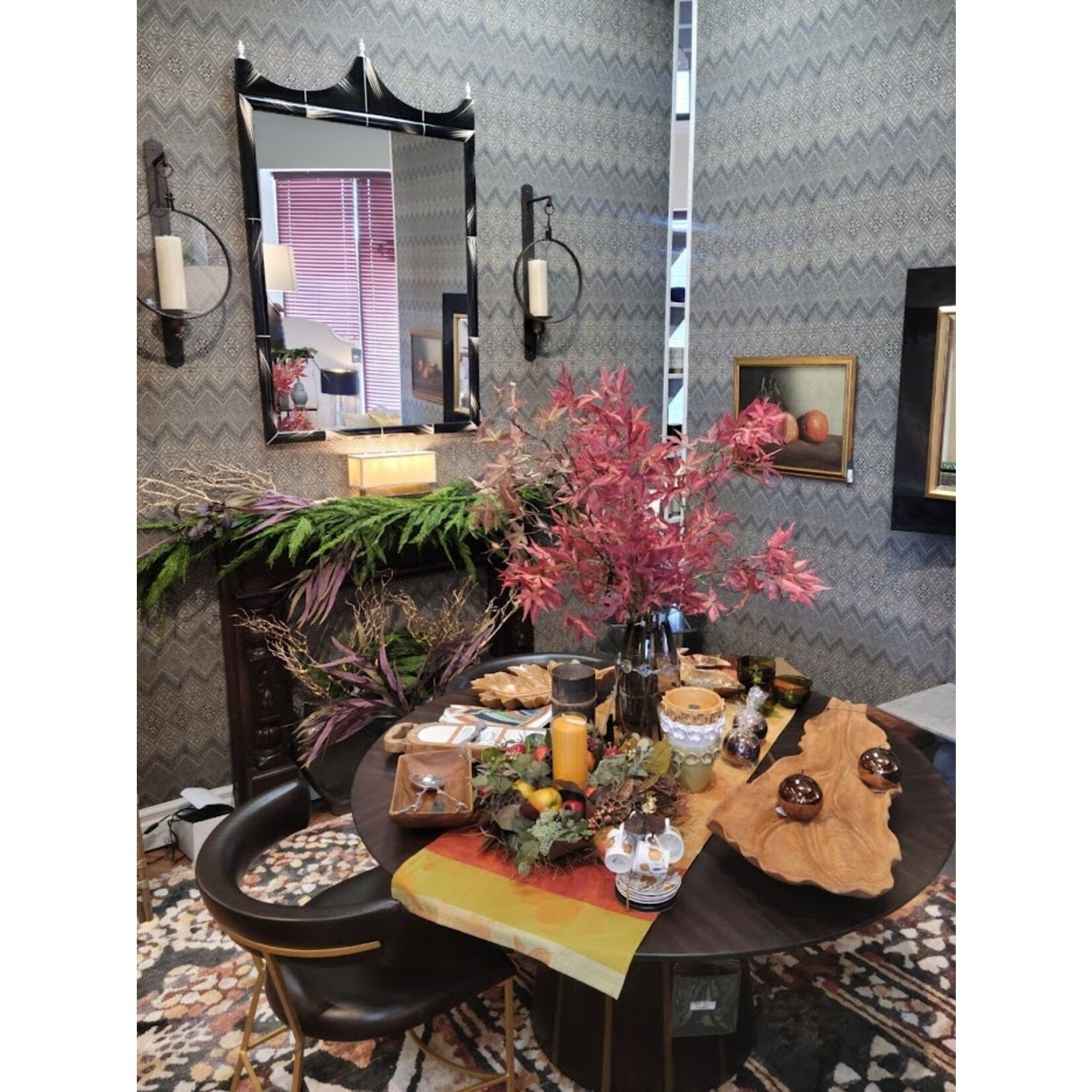 Just Slate Company Acacia Wood Salad Bowl with Serving Spoons