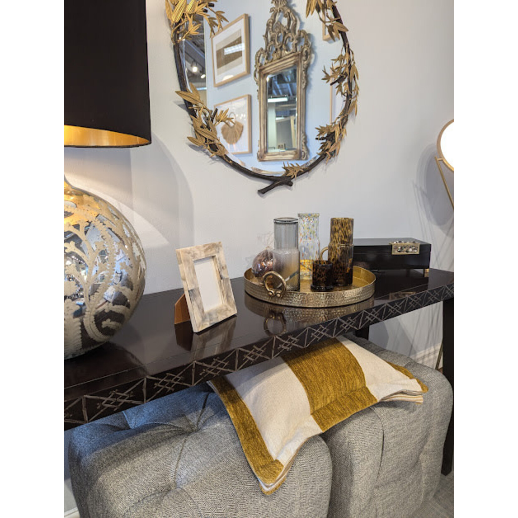 CTH Sherrill Bamboo Console Table