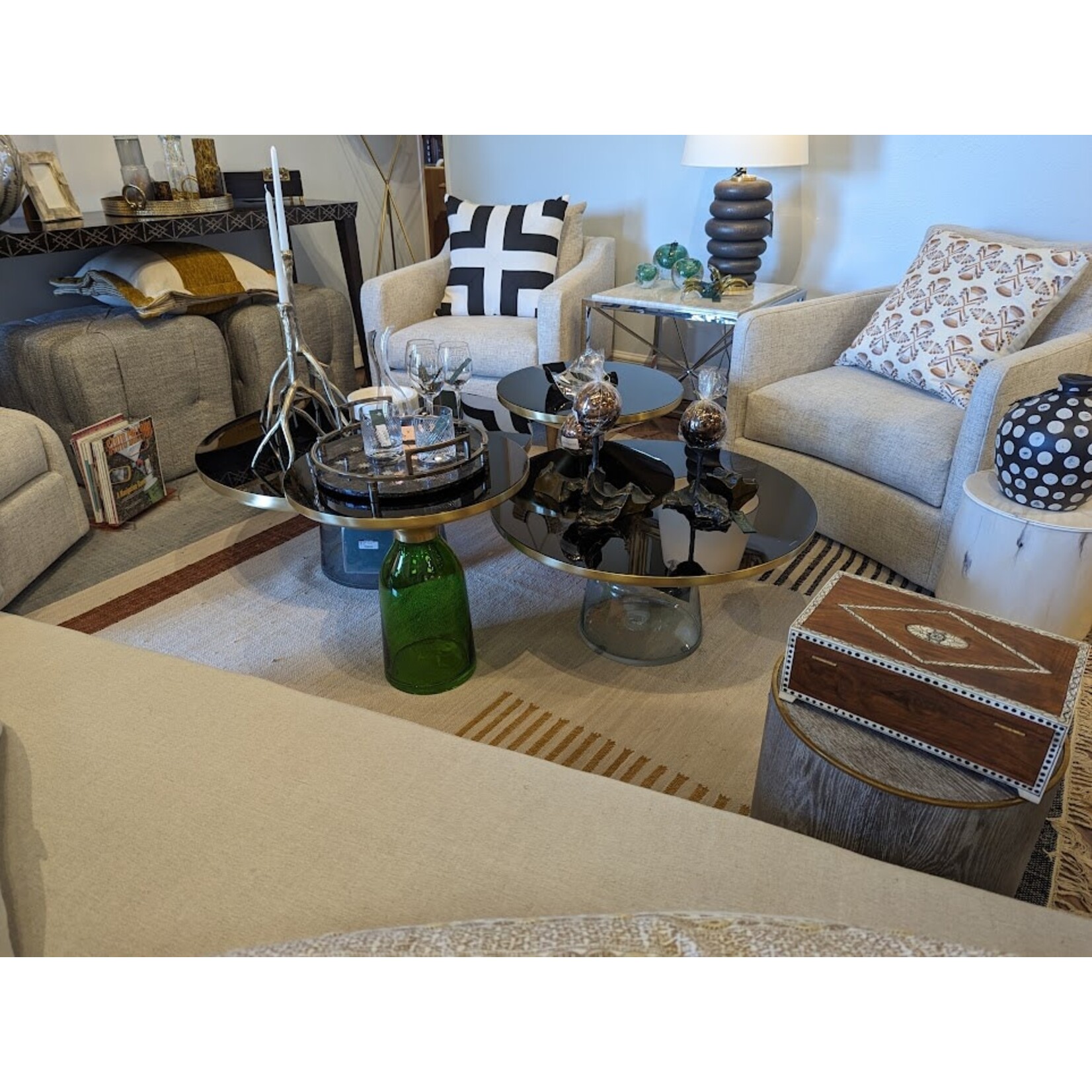 Vanguard Furniture Glen Haven Square Ottoman in Murray Iron