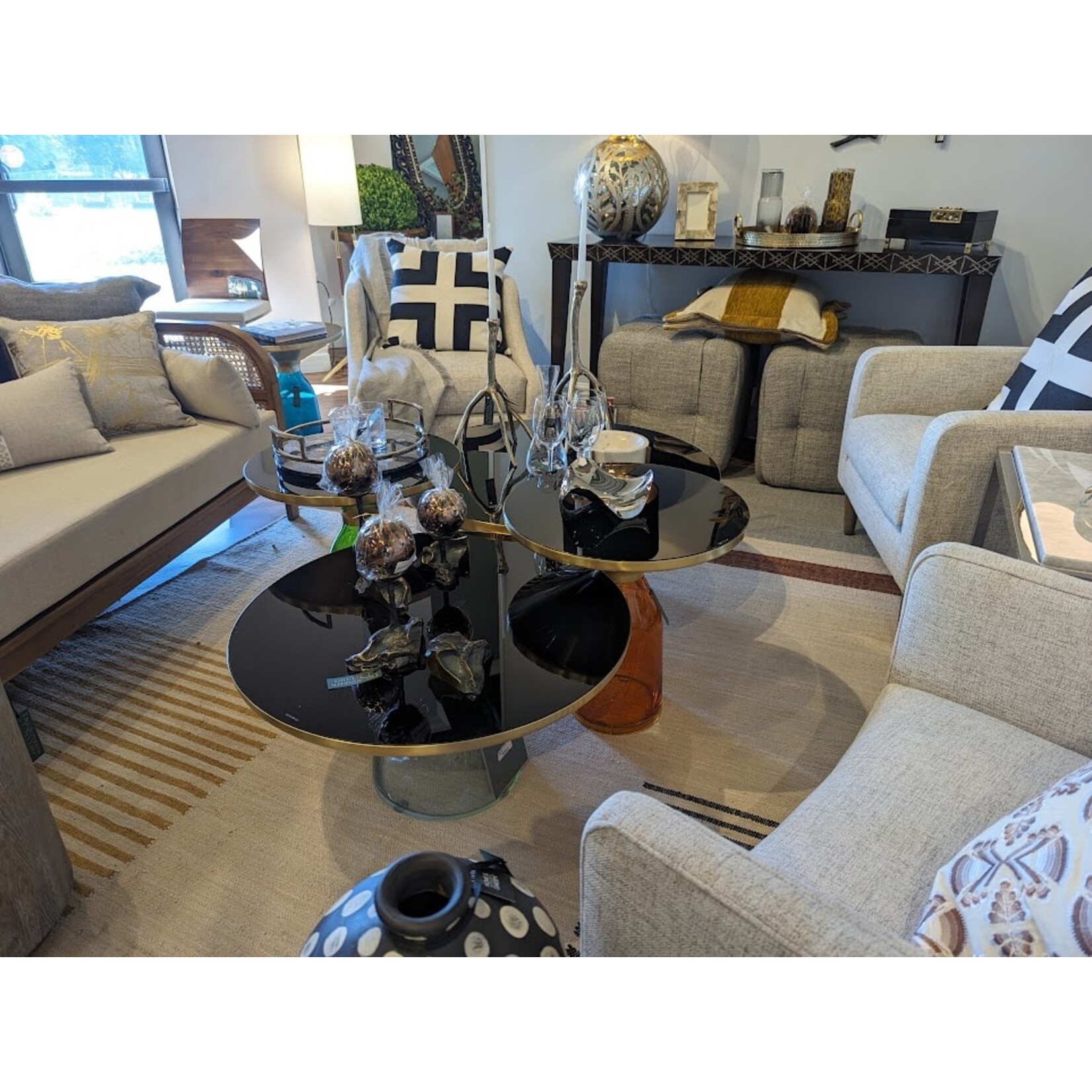 Vanguard Furniture Glen Haven Square Ottoman in Murray Iron