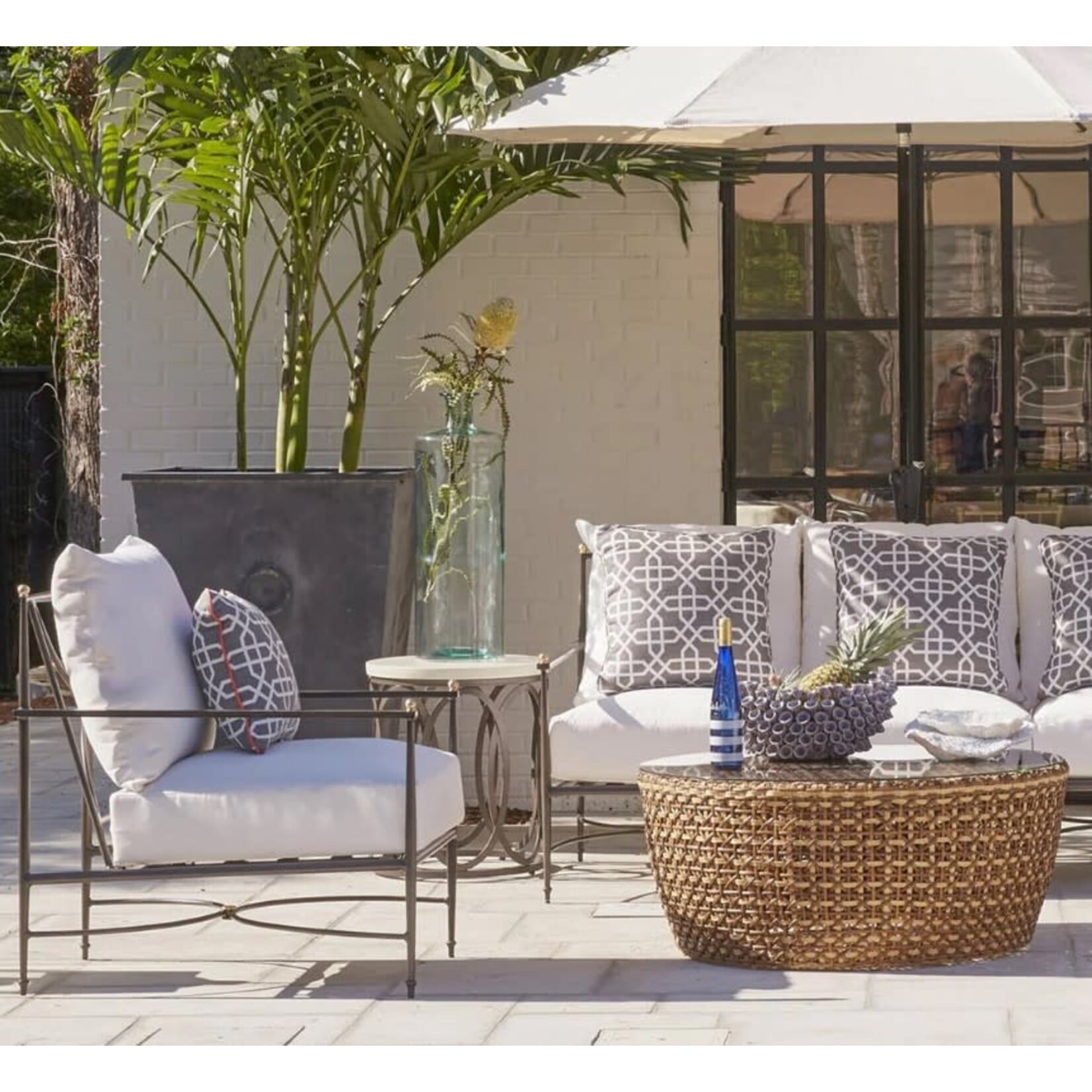Summer Classics Largo Woven Rattan Resin Outdoor Coffee Table